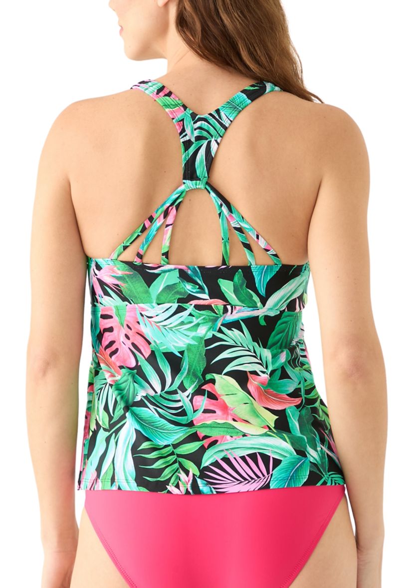 Panama Garden Pipeline Tankini Swim Top