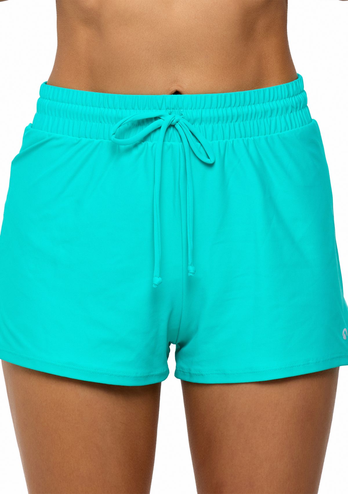 Solid Pull On Shorts with Drawstring 