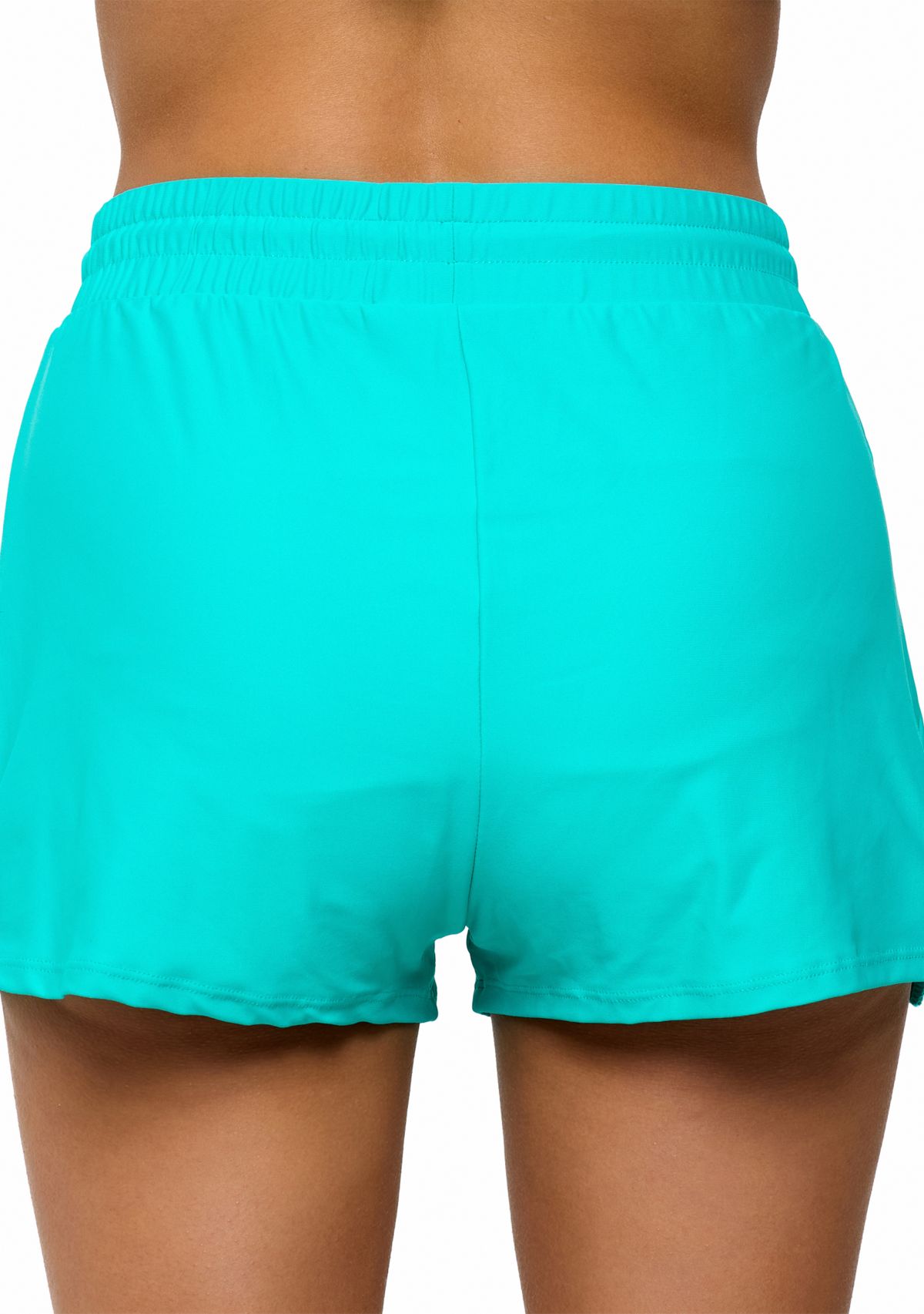 Solid Pull On Shorts with Drawstring 