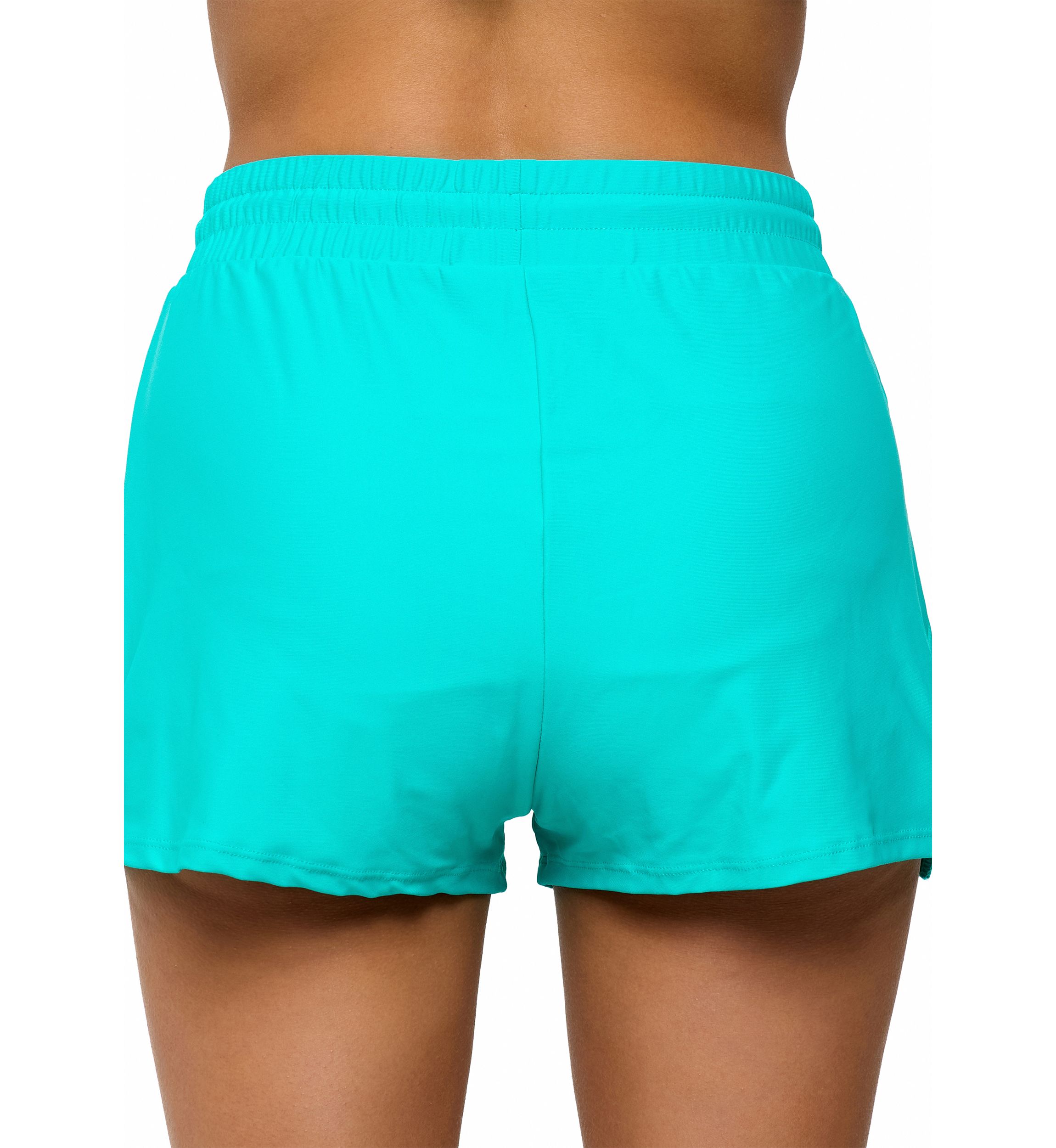 Solid Pull On Shorts with Drawstring 