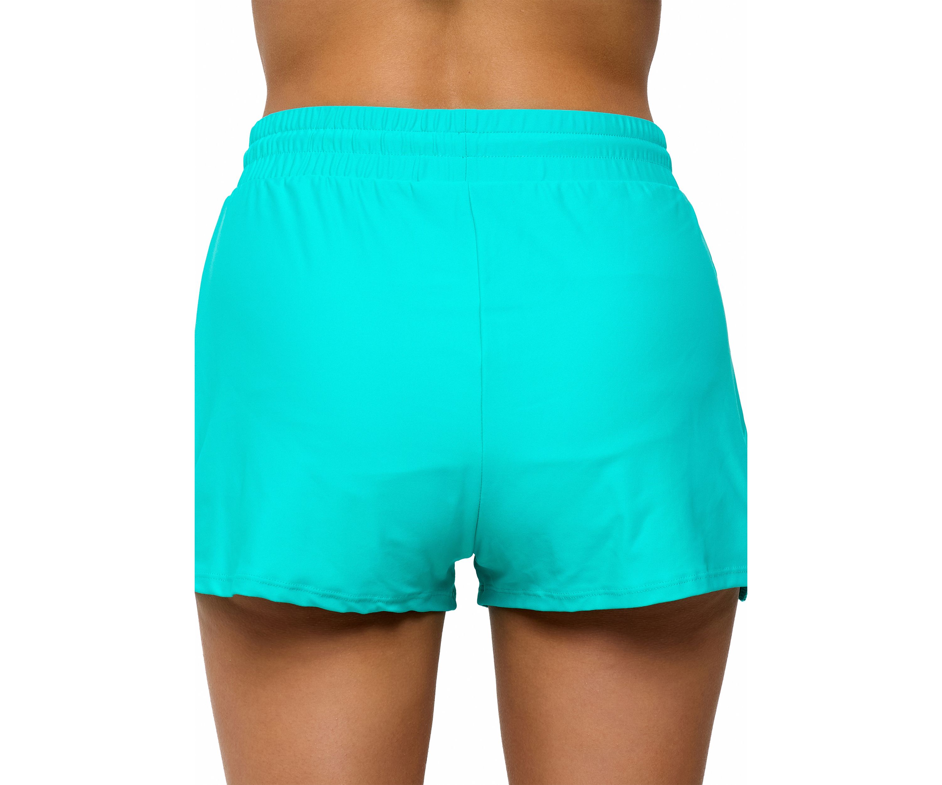 Solid Pull On Shorts with Drawstring 