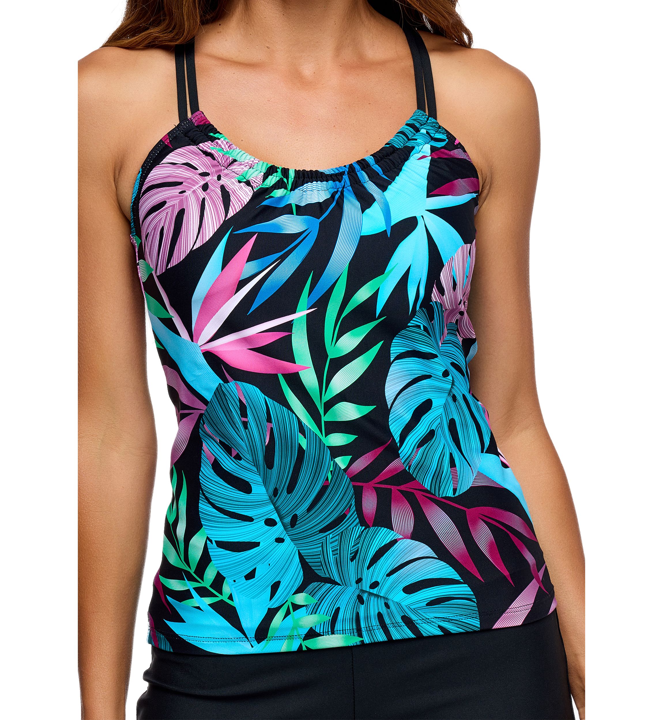 Matuka Falls Surplice Tankini Swim Top