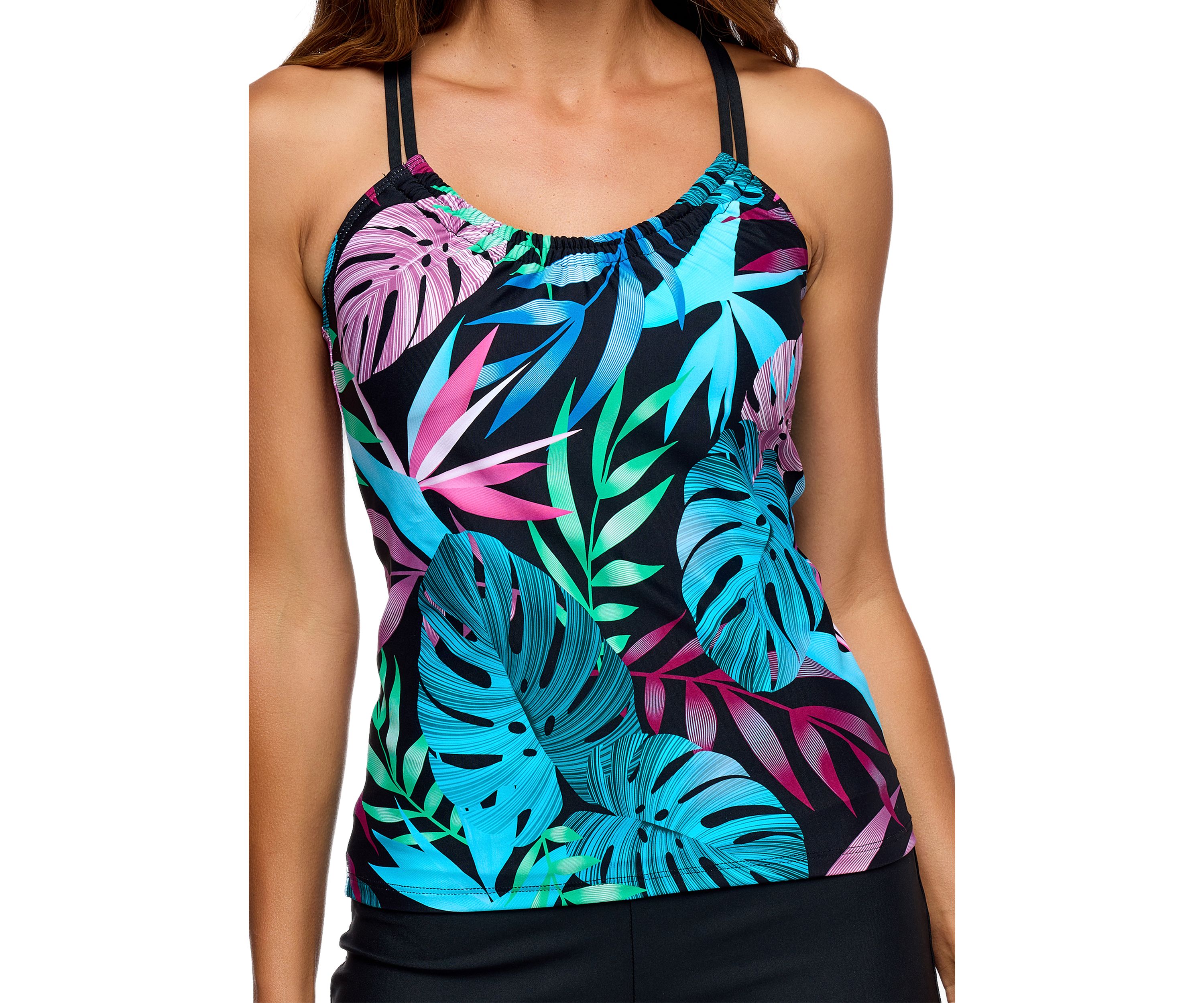 Matuka Falls Surplice Tankini Swim Top