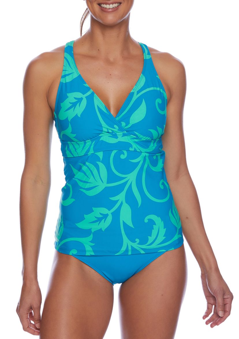Fiji Rock Lunge Tankini Swim Top 