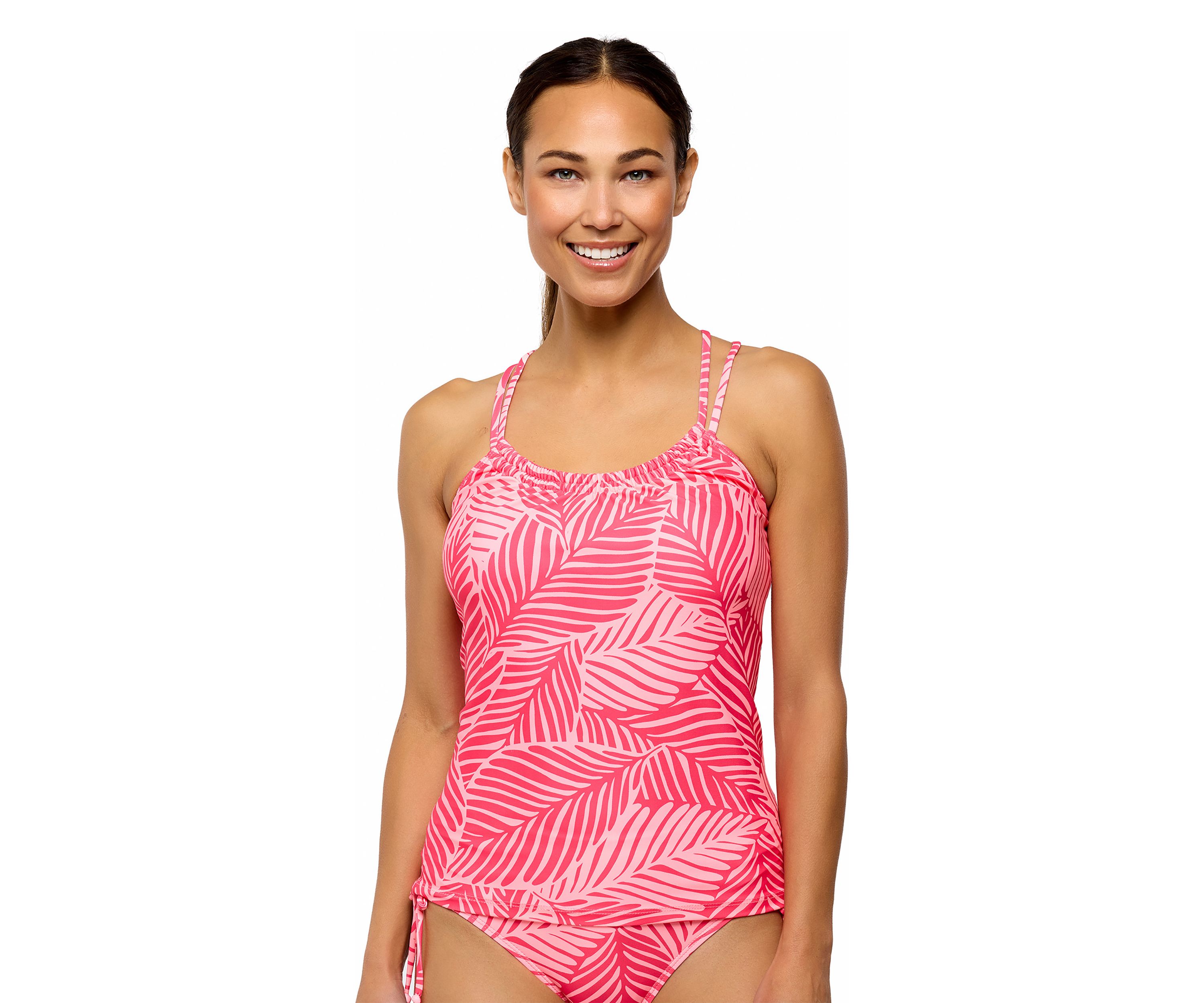 Sun Chaser Third Eye Shirred Tankini Swim Top