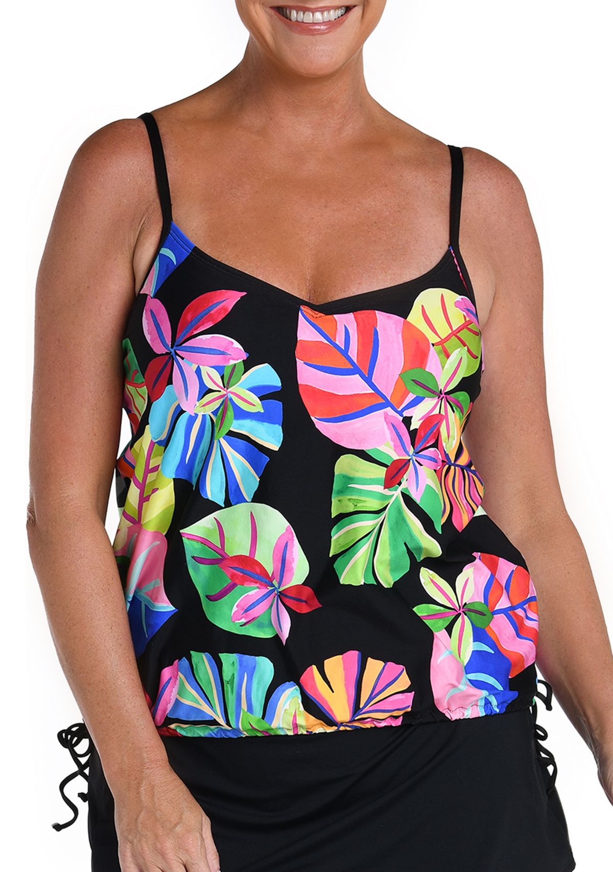 Blouson Tankini Swim Top