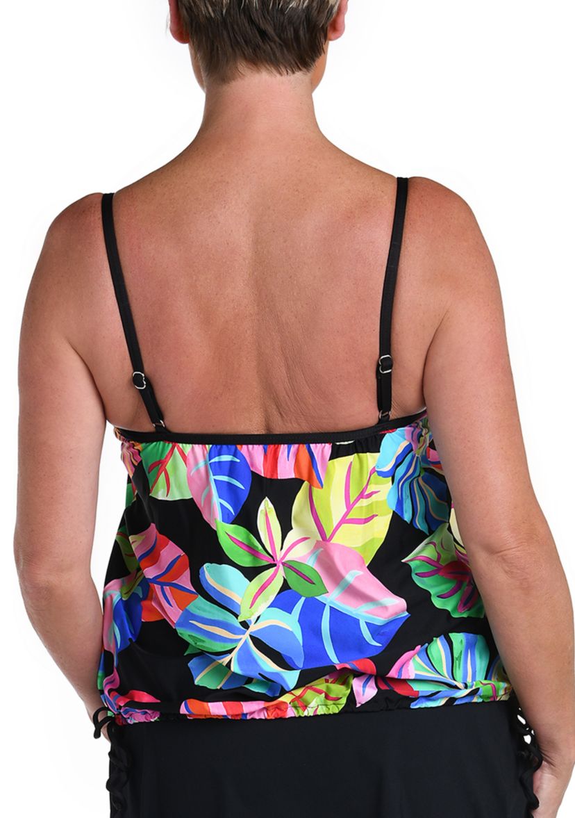 Blouson Tankini Swim Top