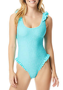 Coco Rave Ruffle Scoop One Piece Swimsuit