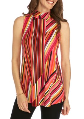 New Directions® Sleeveless Mock Neck Swing Top | belk