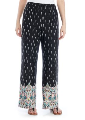 new directions cuffed aztec bling pocket capri