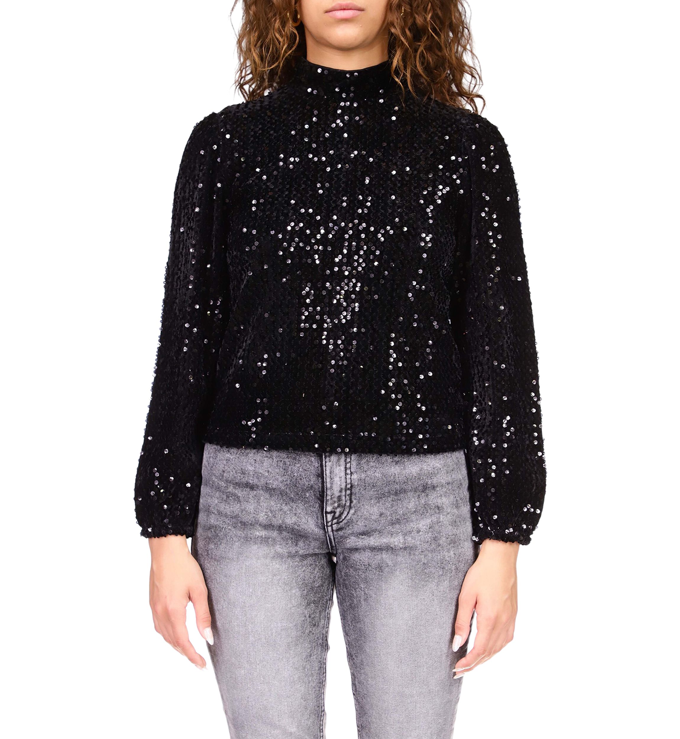 Womens All Nighter Mock Neck Top