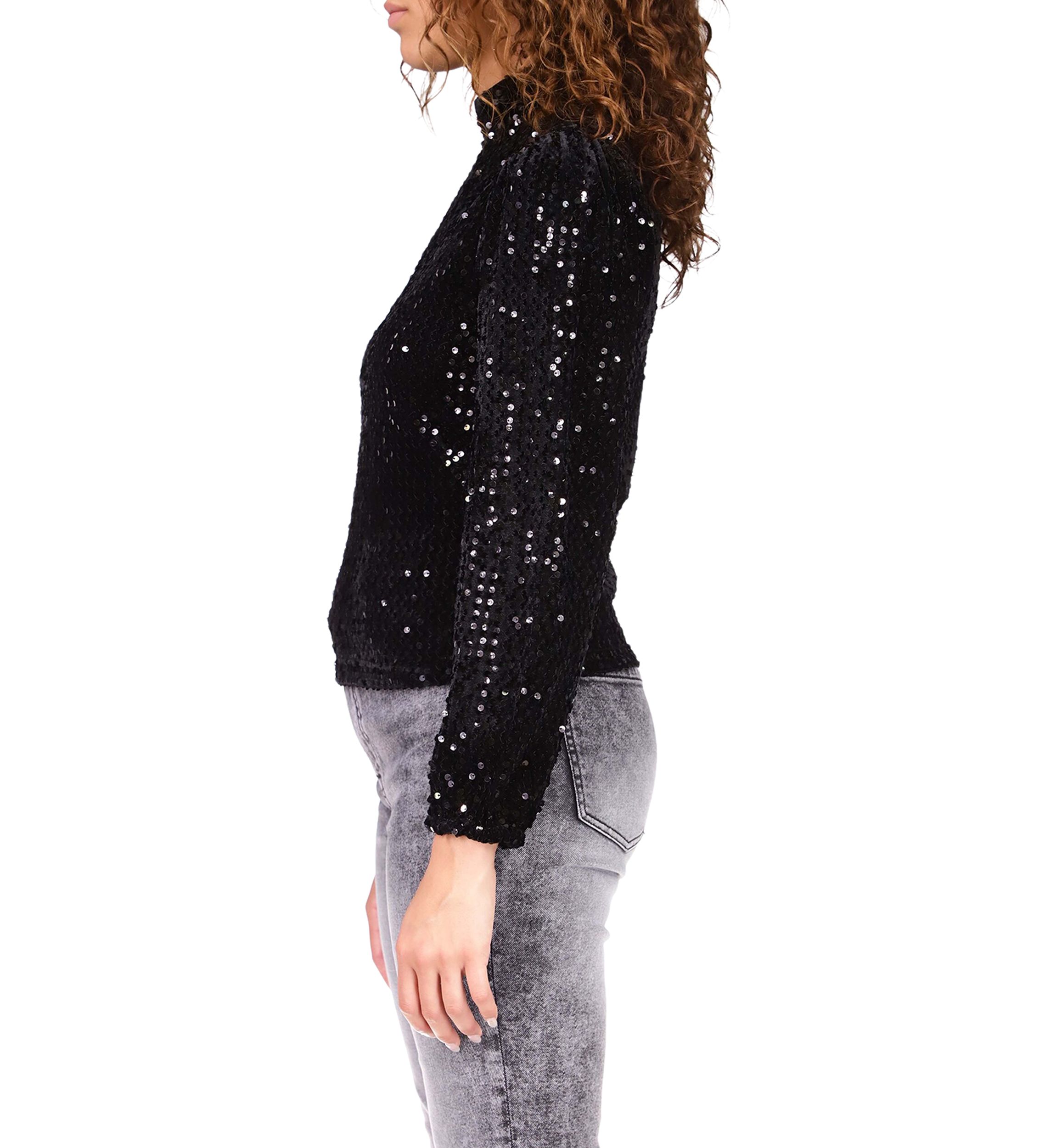 Womens All Nighter Mock Neck Top