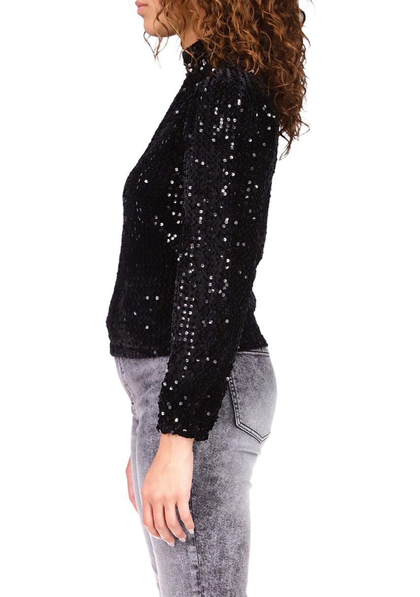 Womens All Nighter Mock Neck Top