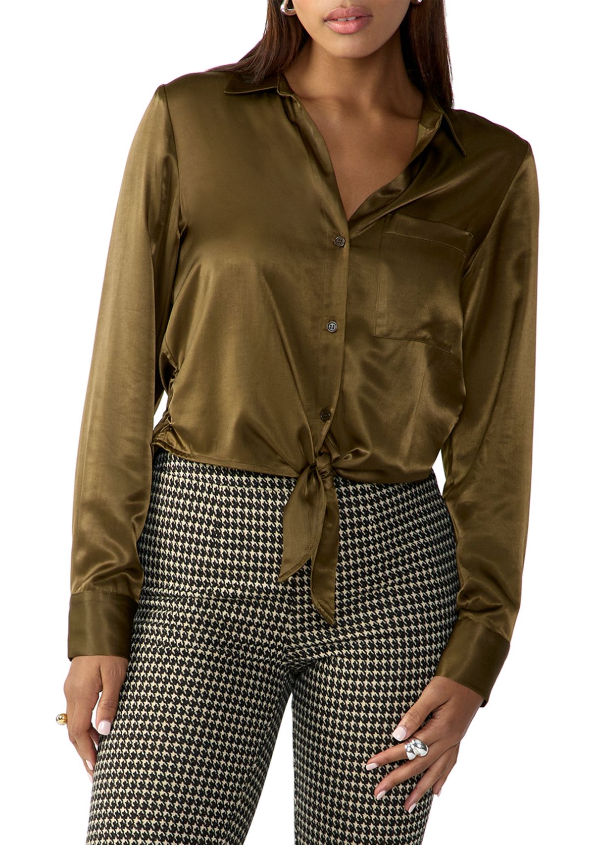 Womens Girlfriend Tie Shirt