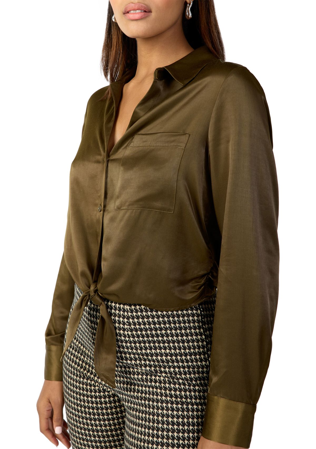 Womens Girlfriend Tie Shirt