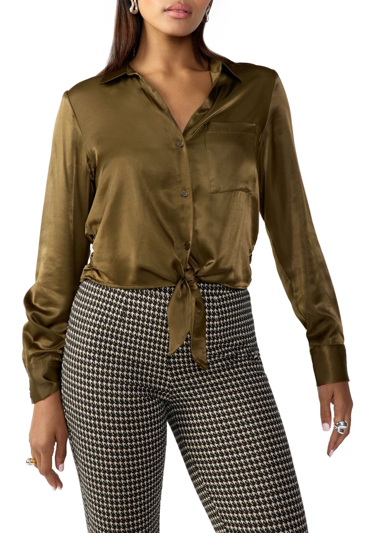 Womens Girlfriend Tie Shirt