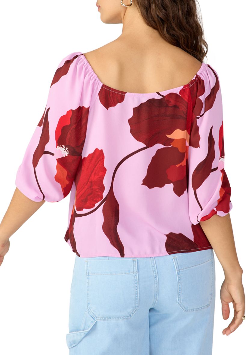 Womens Daily Button Front Blouse