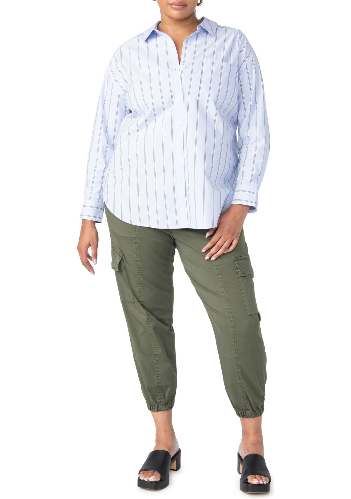 Plus Size Slit Back Tunic