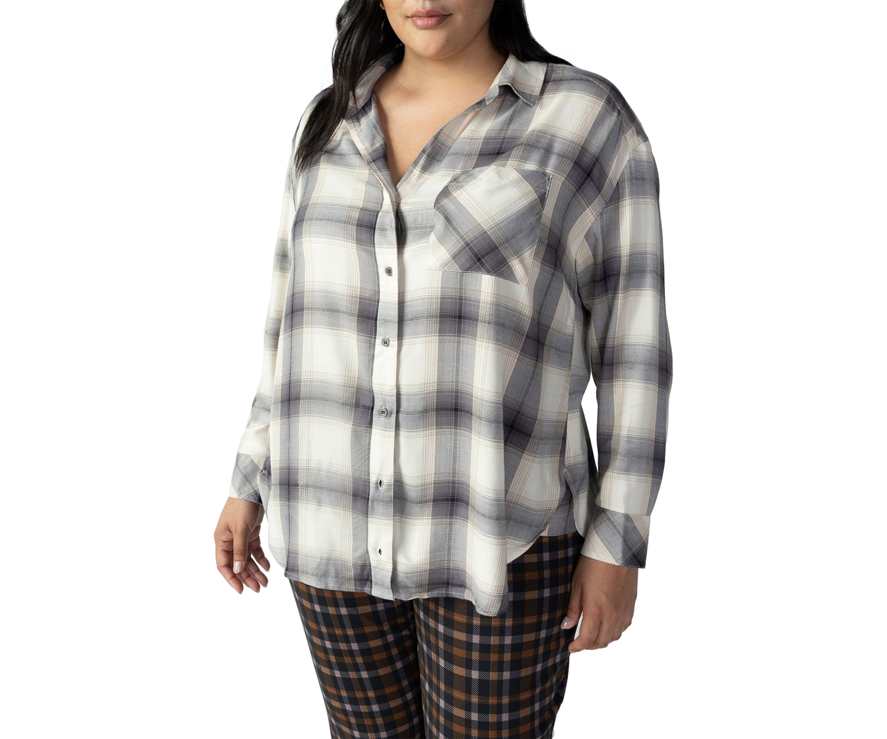 Plus Size Slit Back Tunic Top