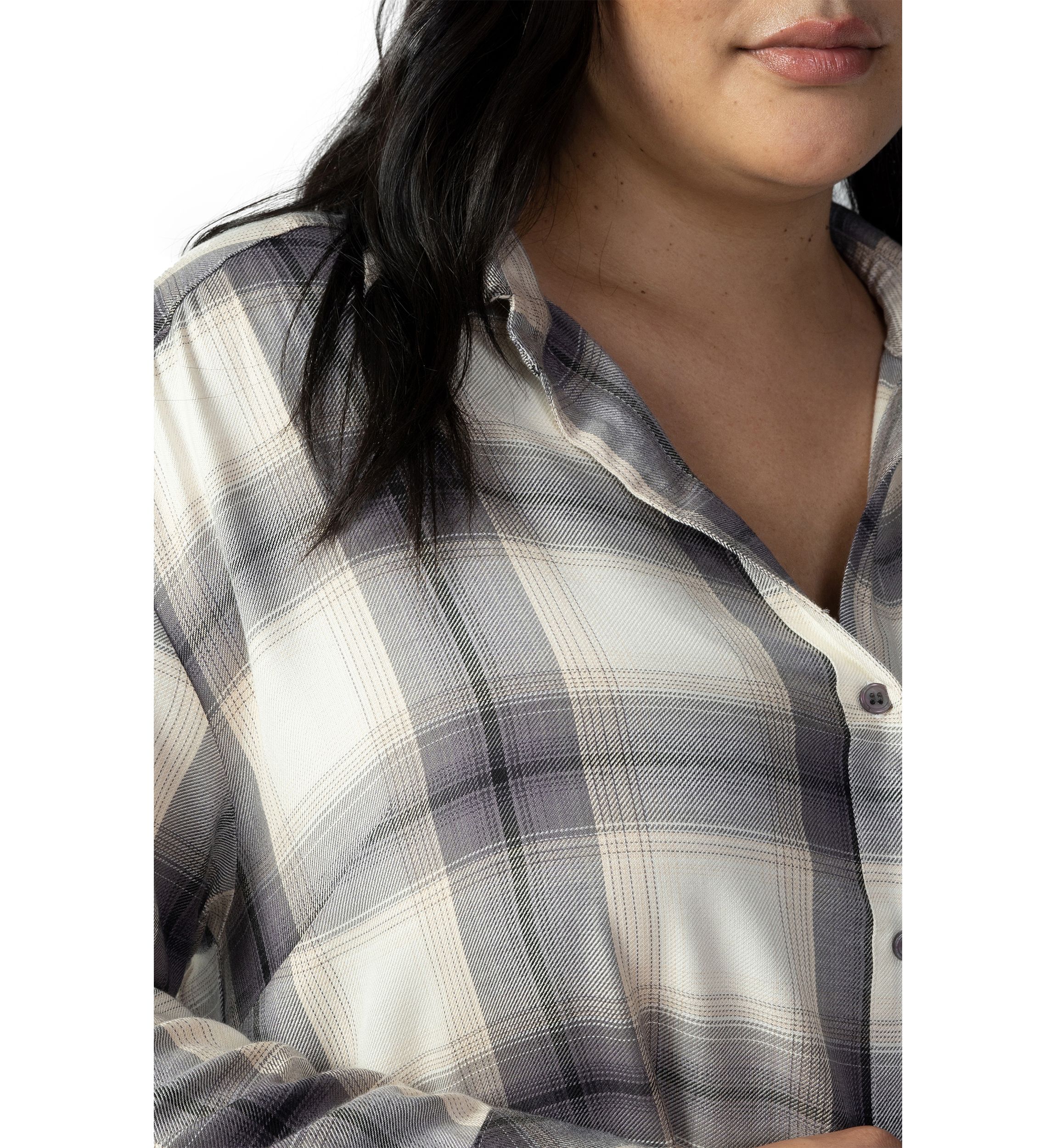 Plus Size Slit Back Tunic Top