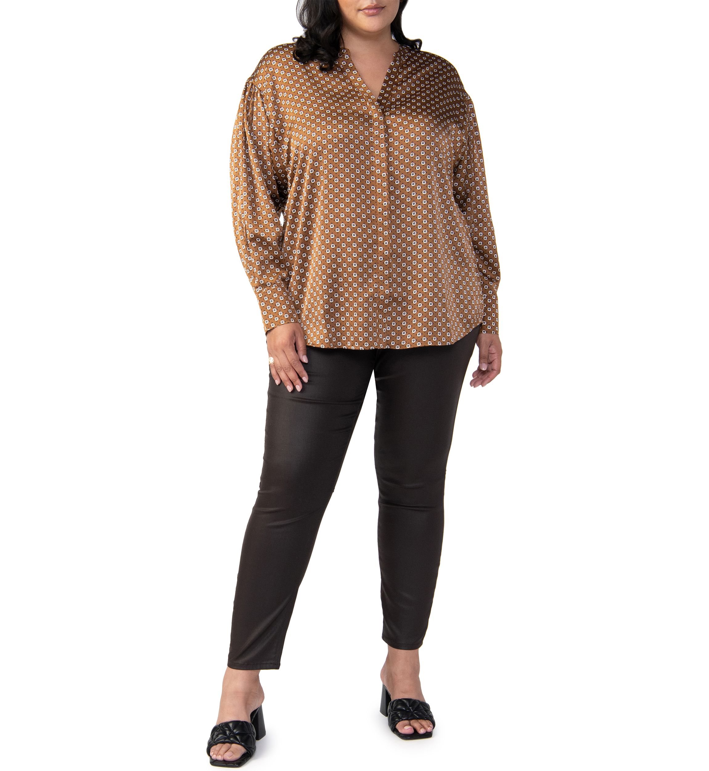 Plus Size Relaxed Modern Blouse