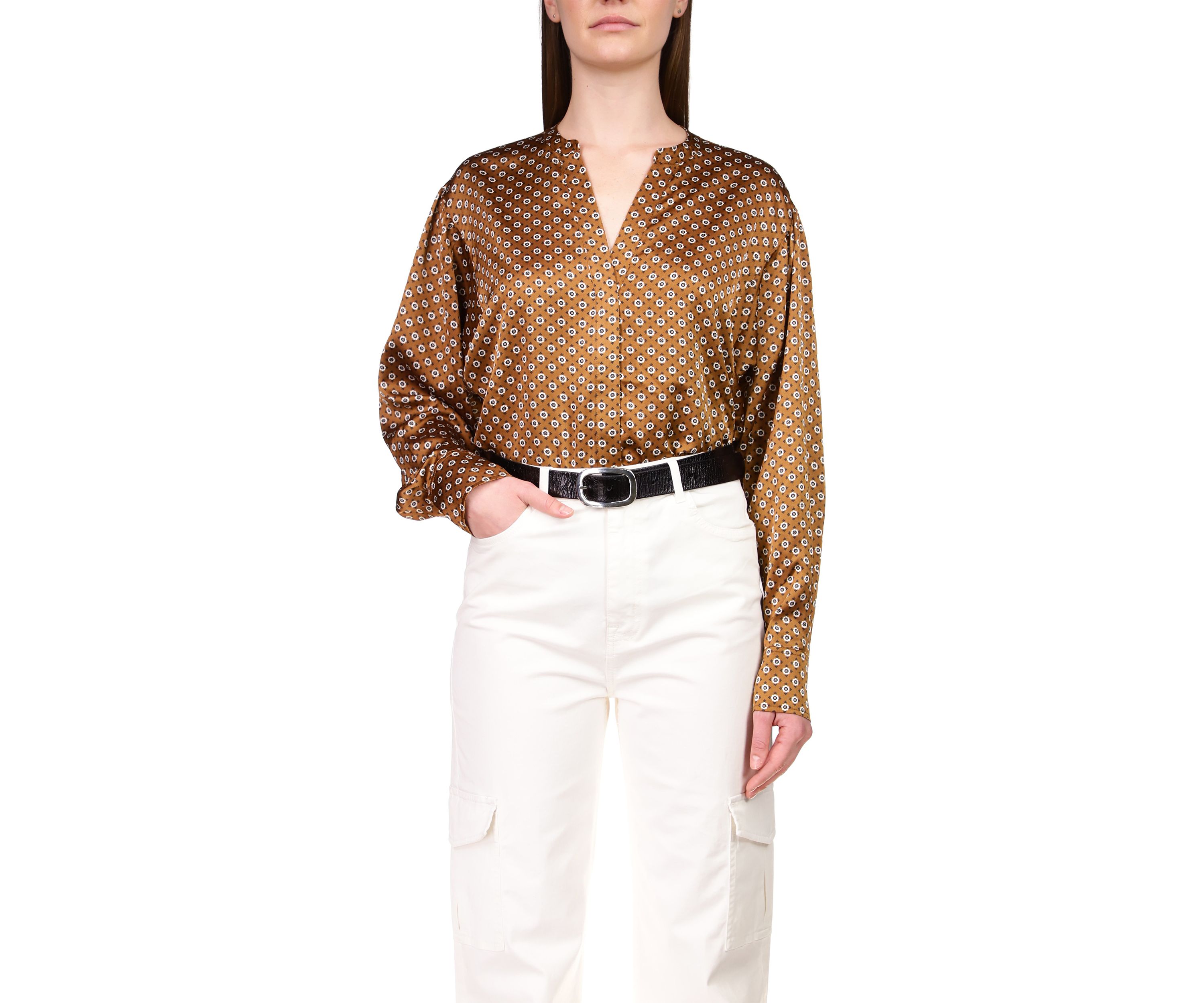 Womens Relaxed Modern Blouse