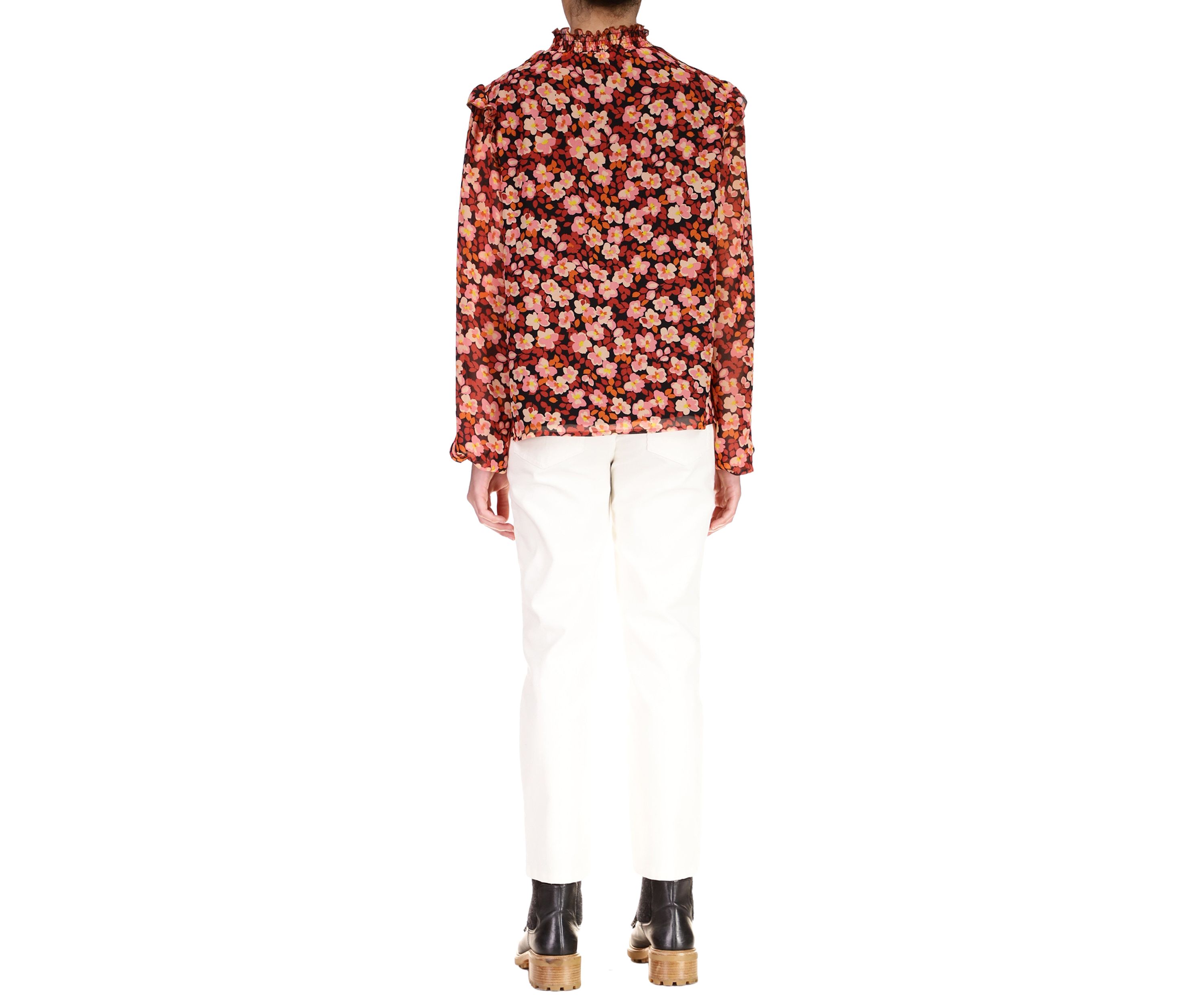 Womens Romance Popover Top