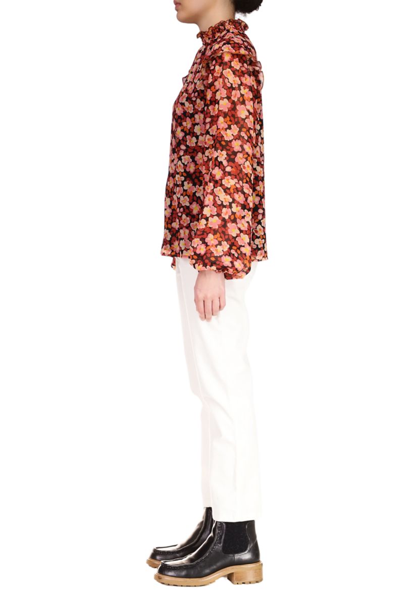 Womens Romance Popover Top