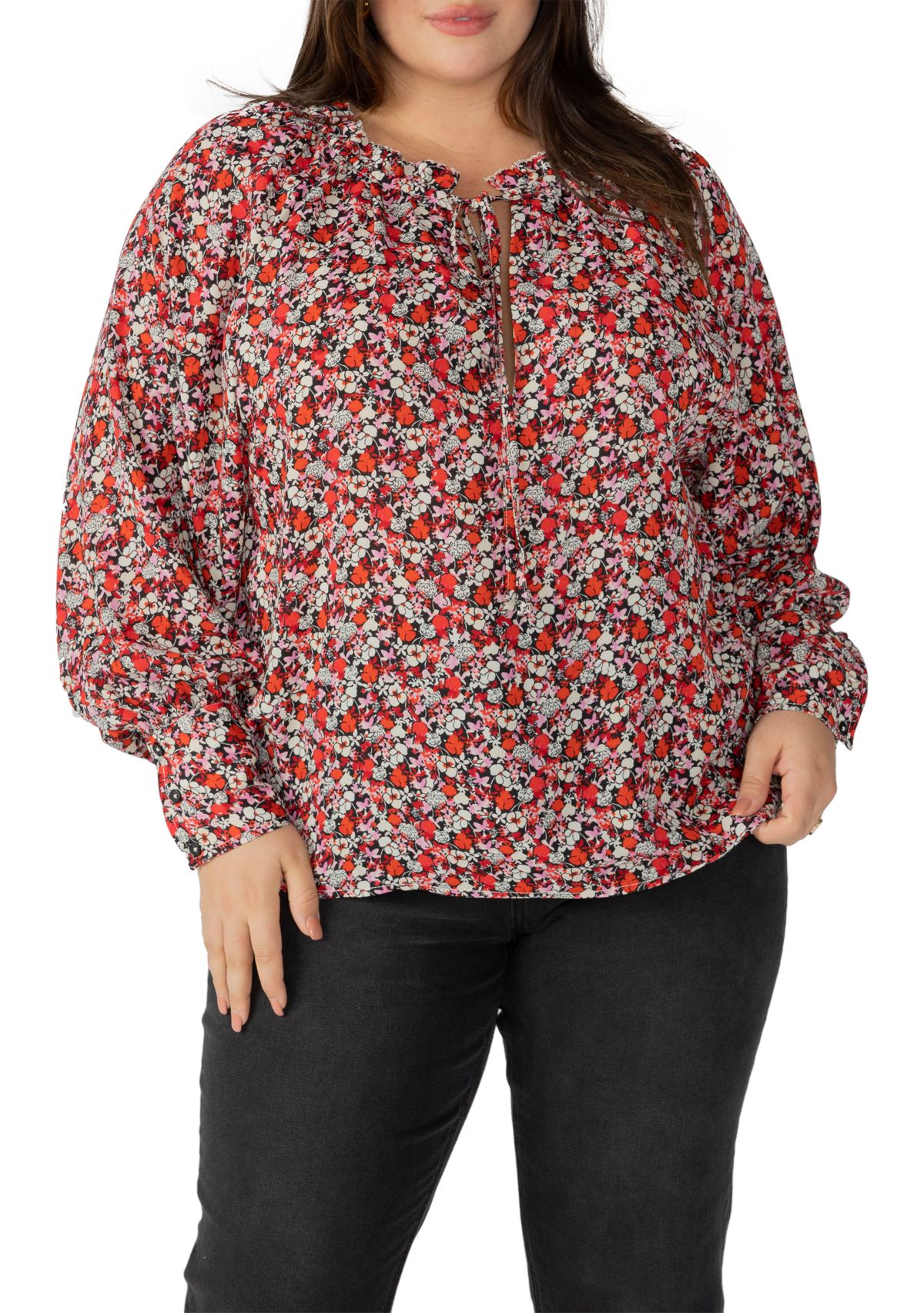 Plus Size Flower Power Top 
