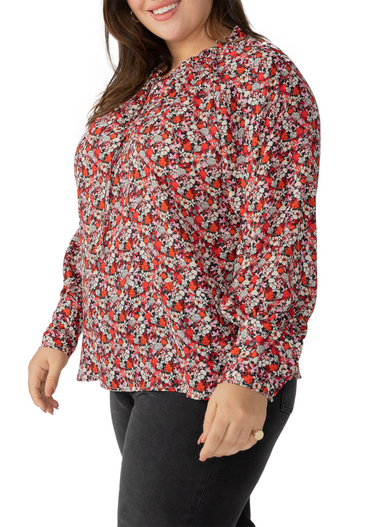 Plus Size Flower Power Top 
