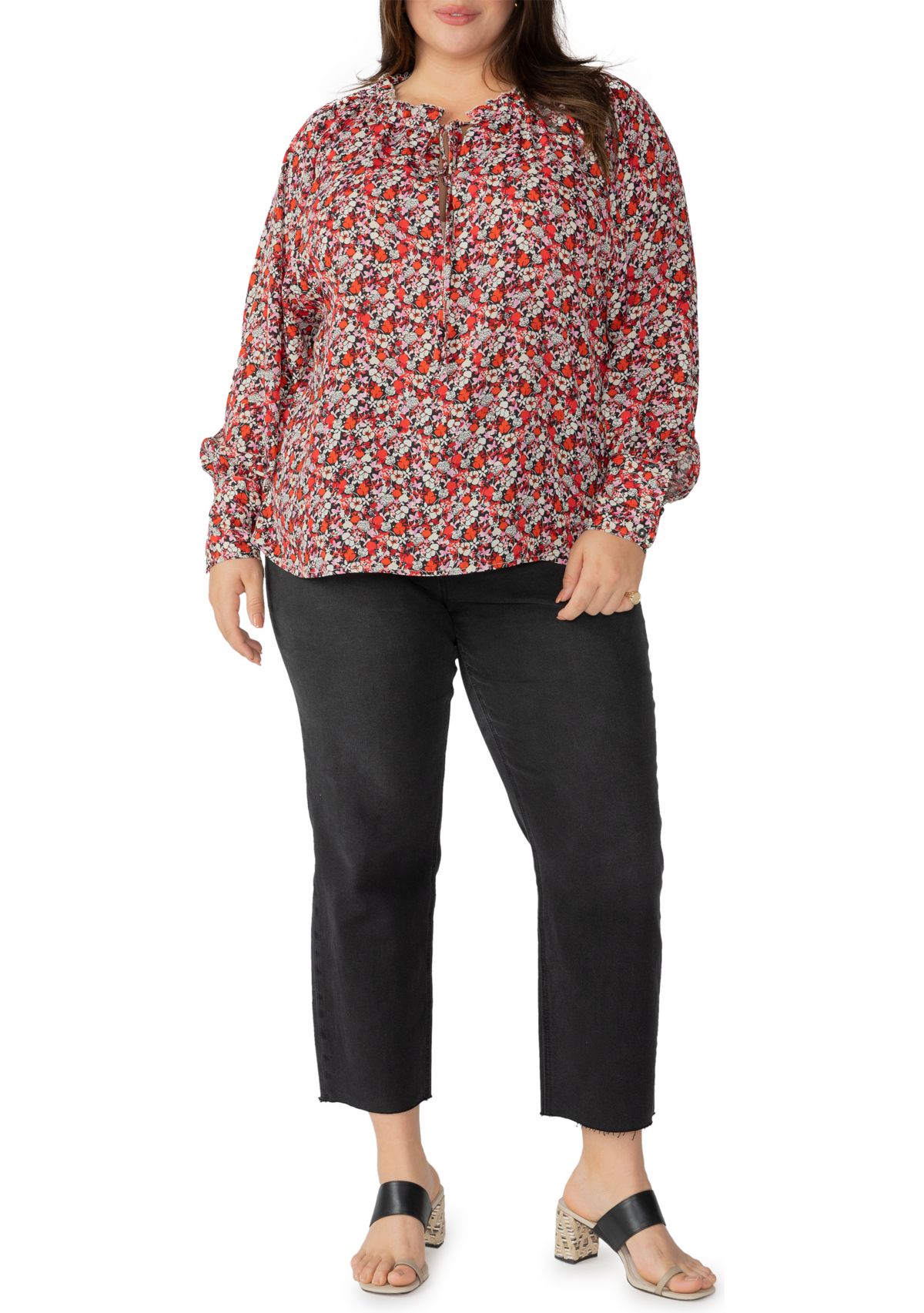 Plus Size Flower Power Top 