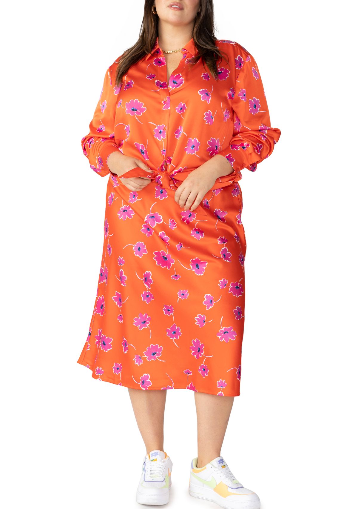 Plus Size Lover Tie Shirt 