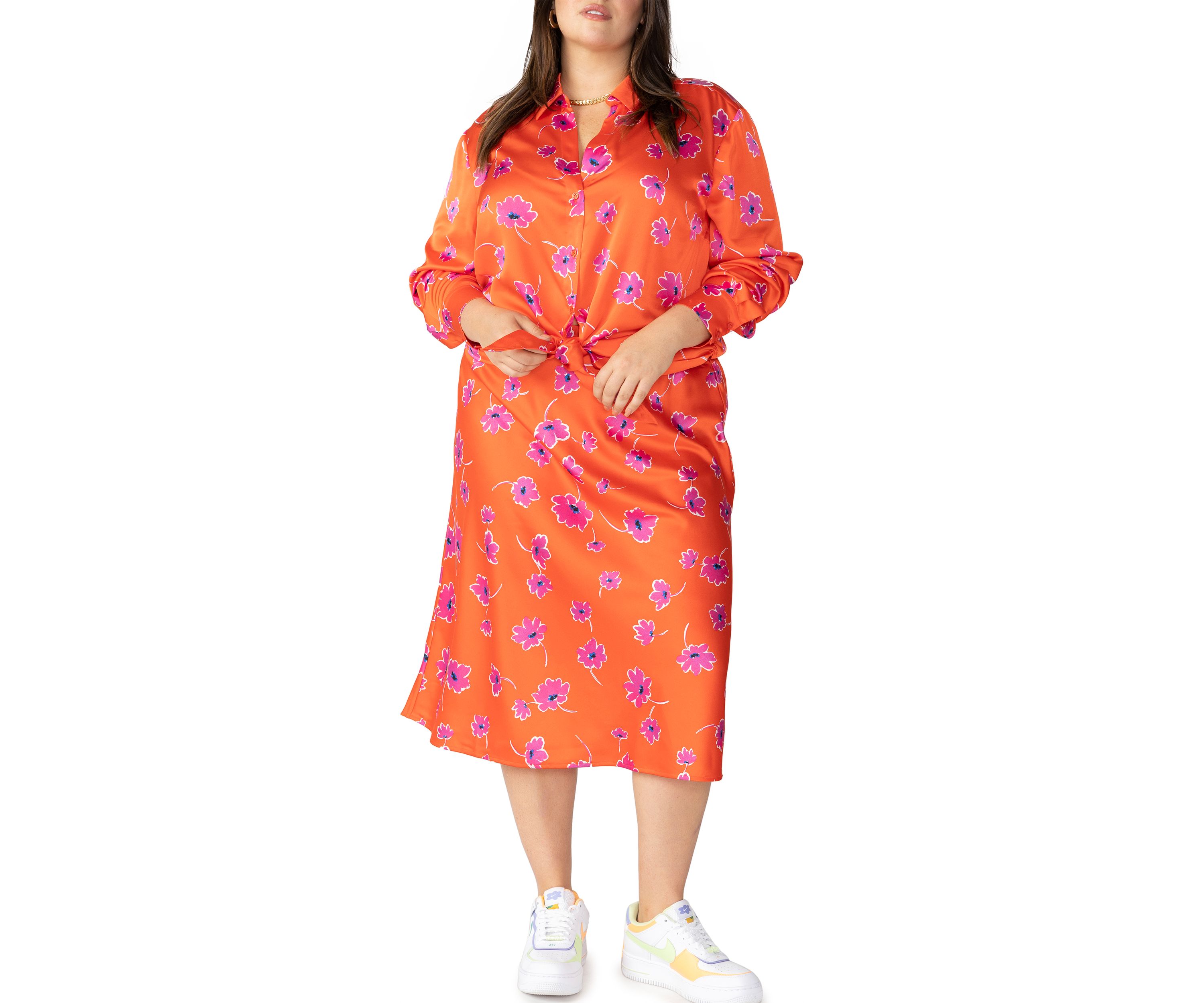 Plus Size Lover Tie Shirt 