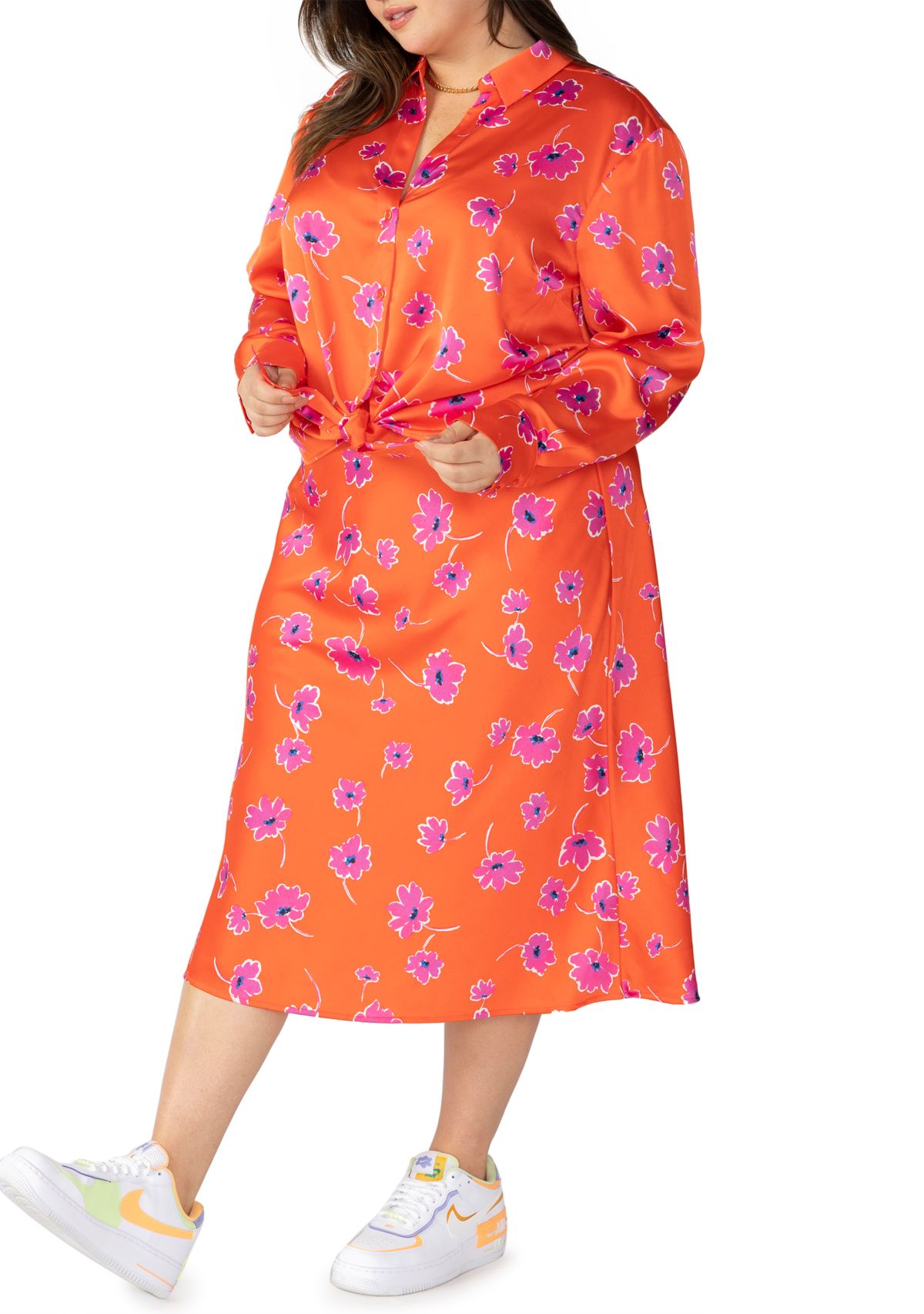 Plus Size Lover Tie Shirt 