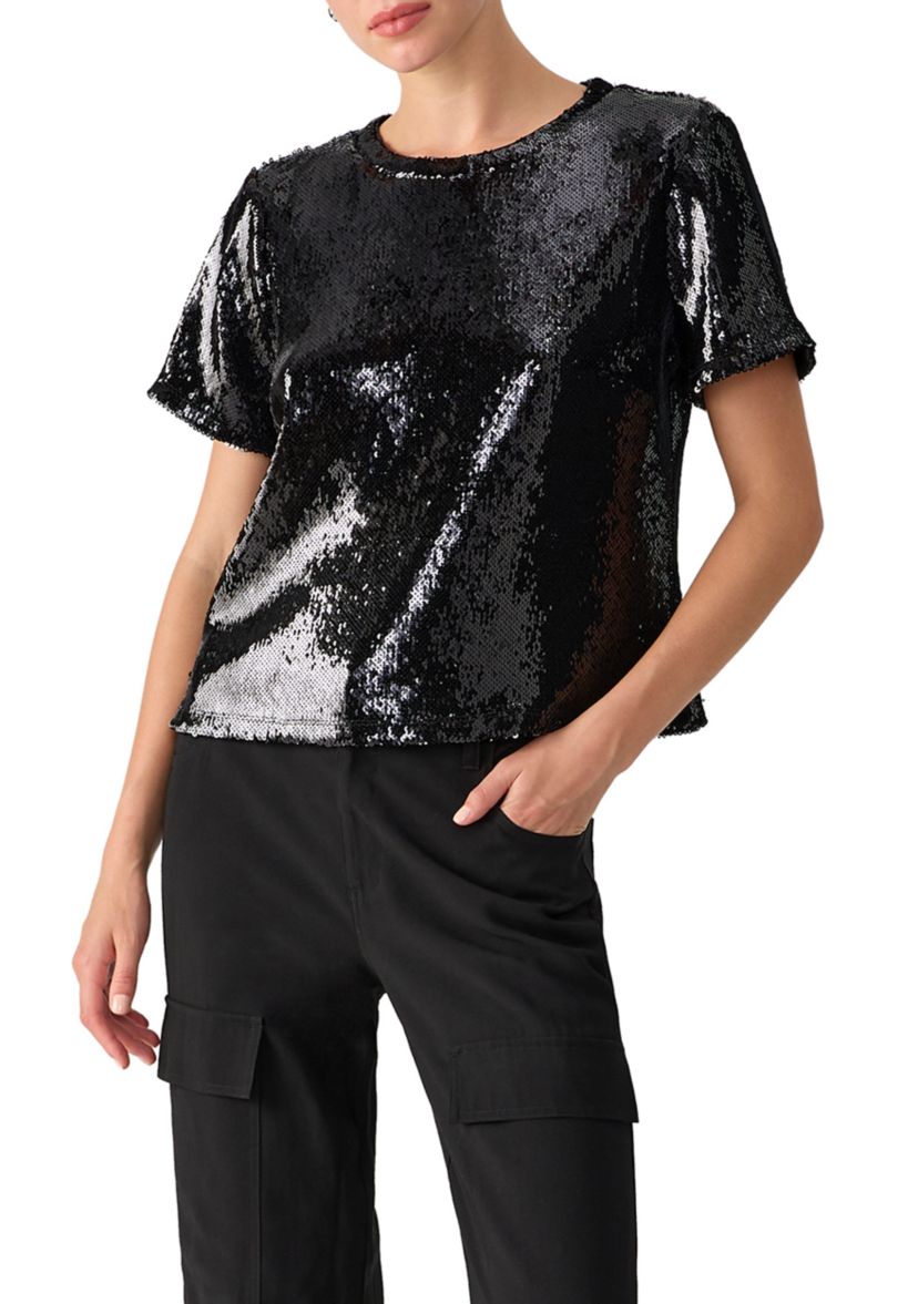 Womens Perfect Sequin T-Shirt