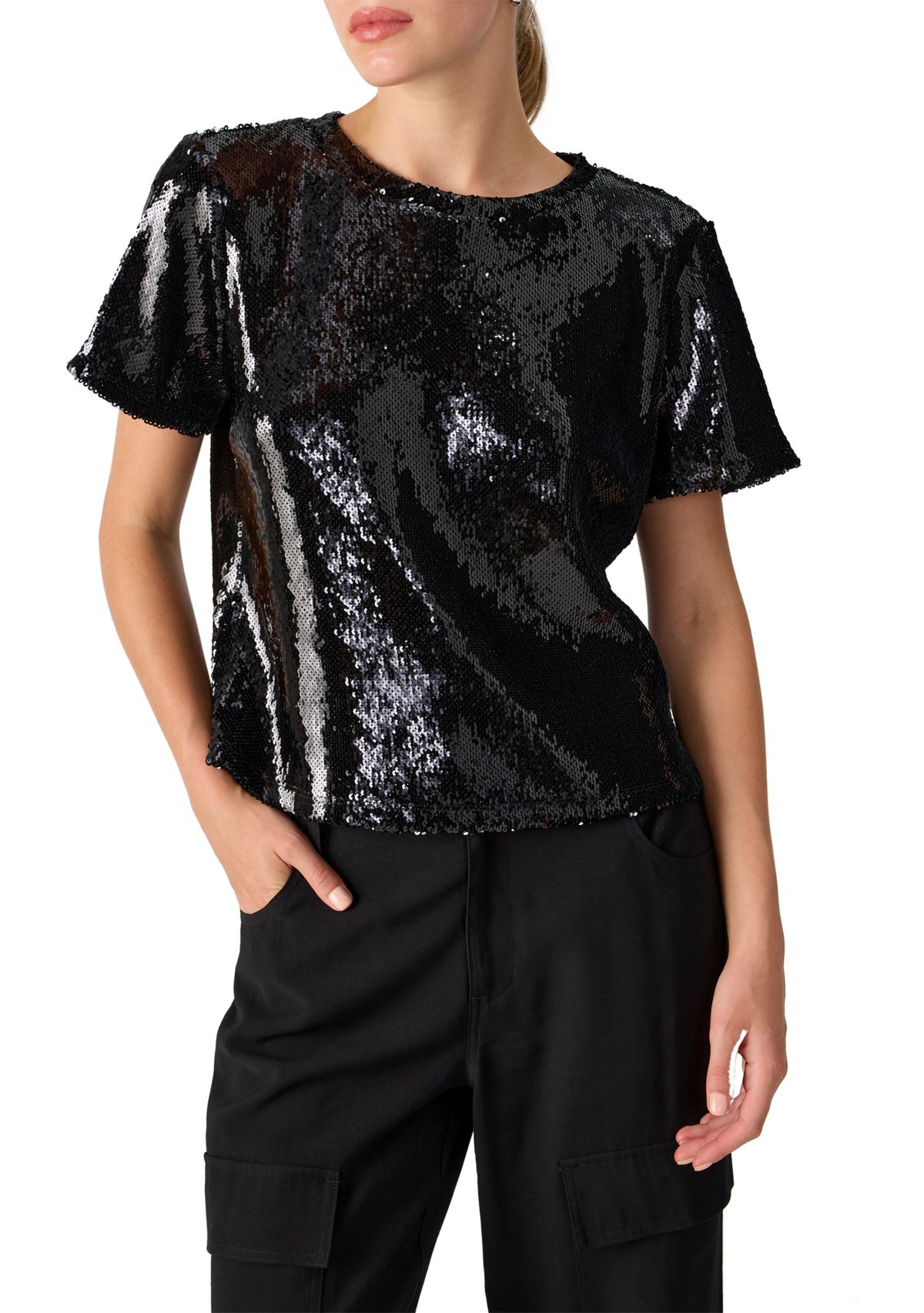 Womens Perfect Sequin T-Shirt
