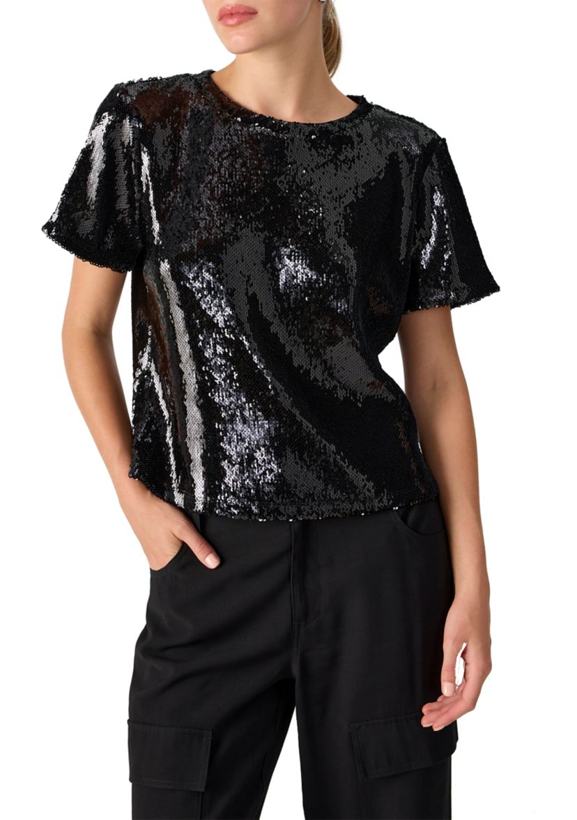 Womens Perfect Sequin T-Shirt