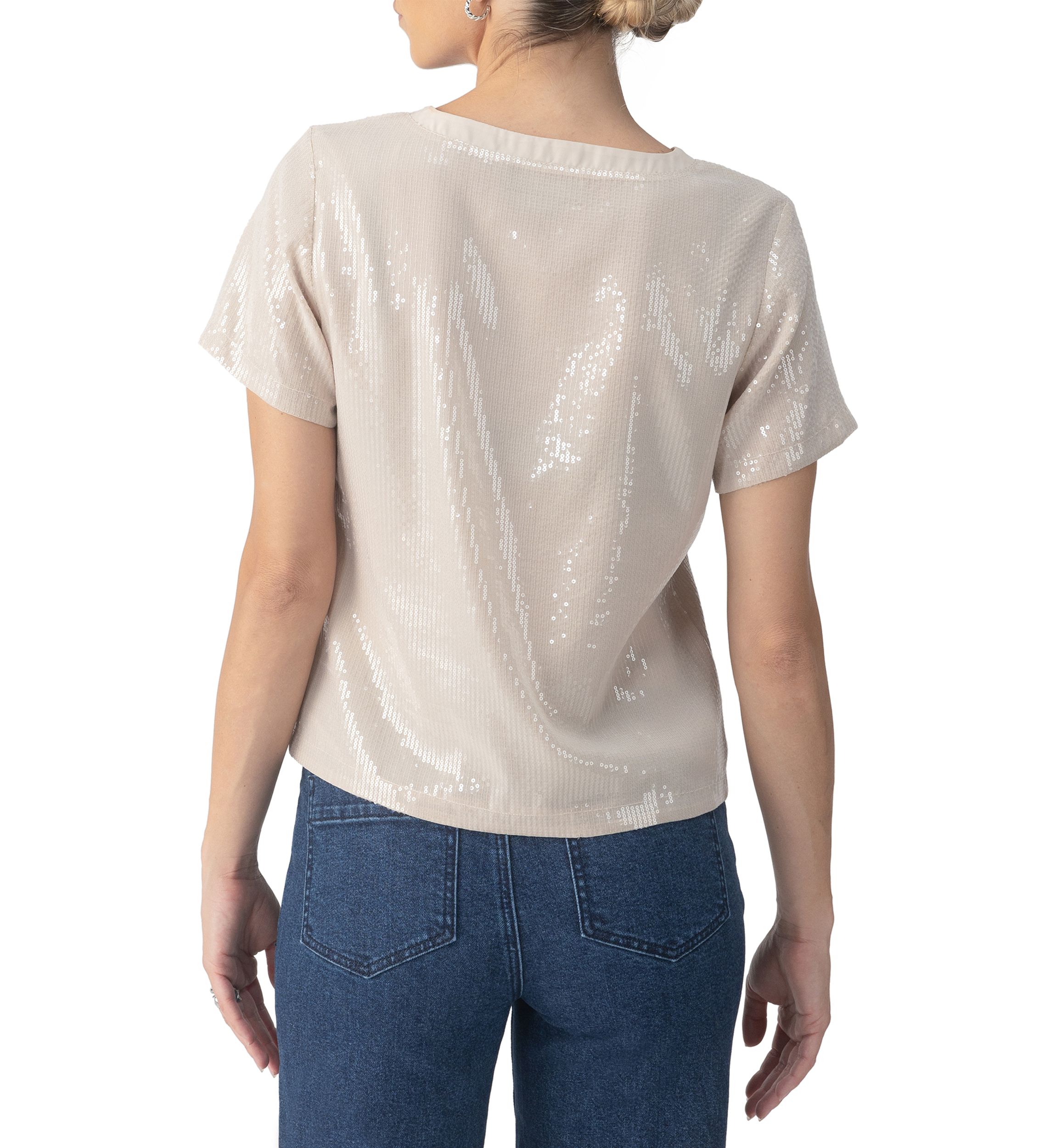 Womens Perfect Sequin T-Shirt