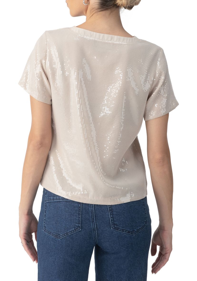 Womens Perfect Sequin T-Shirt