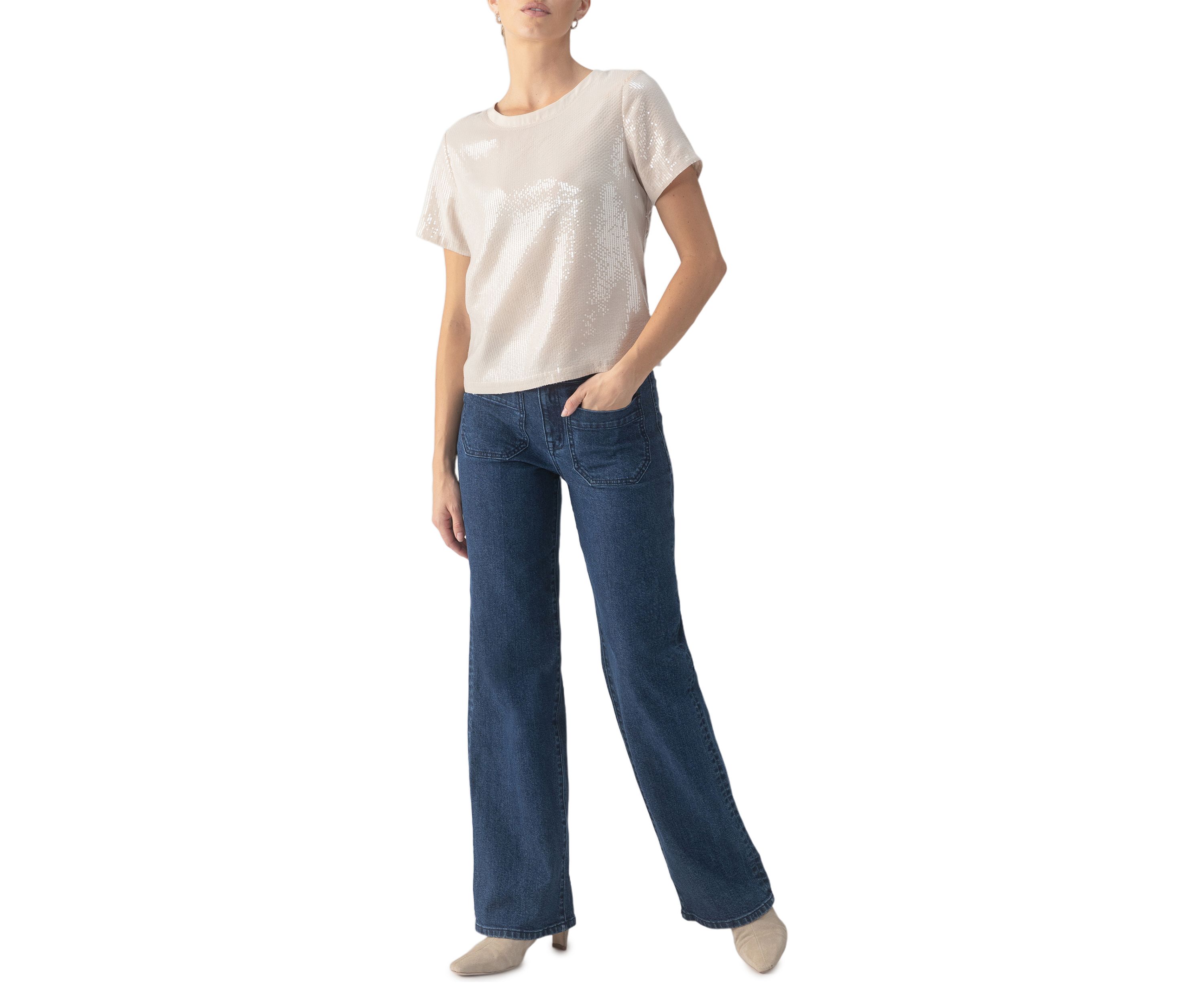 Womens Perfect Sequin T-Shirt