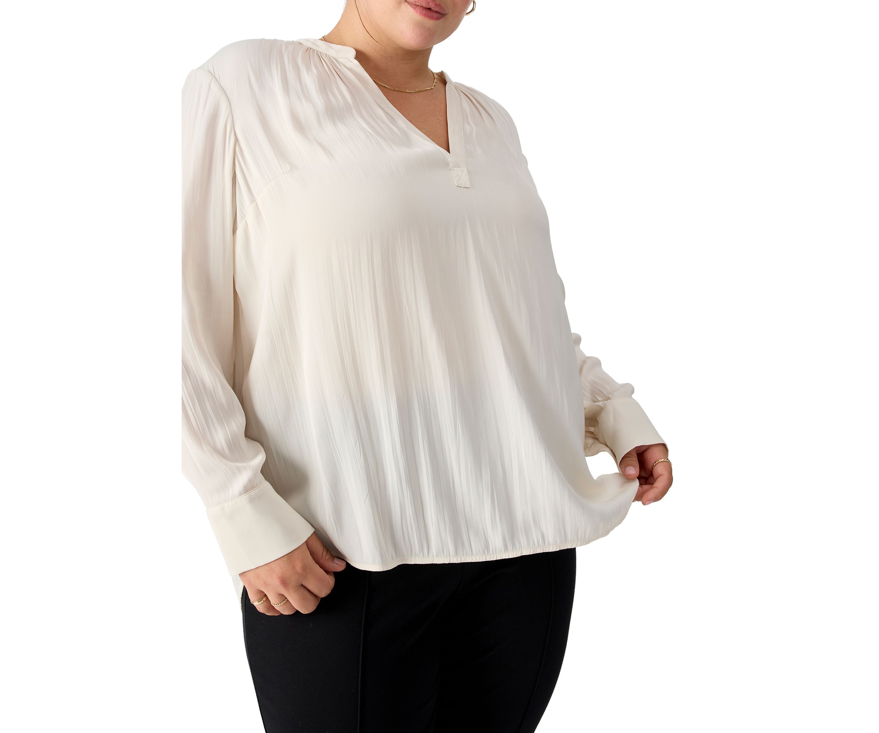 Plus Size Lizzie Satin Tunic