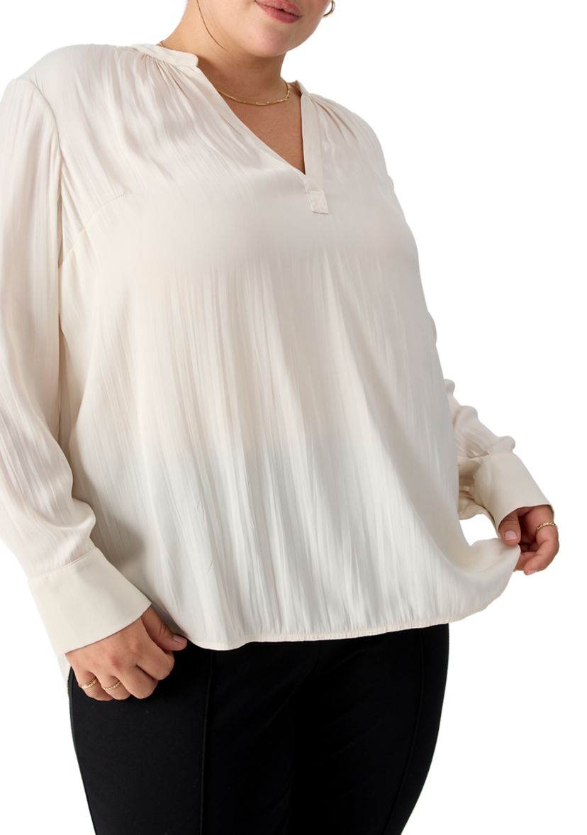 Plus Size Lizzie Satin Tunic