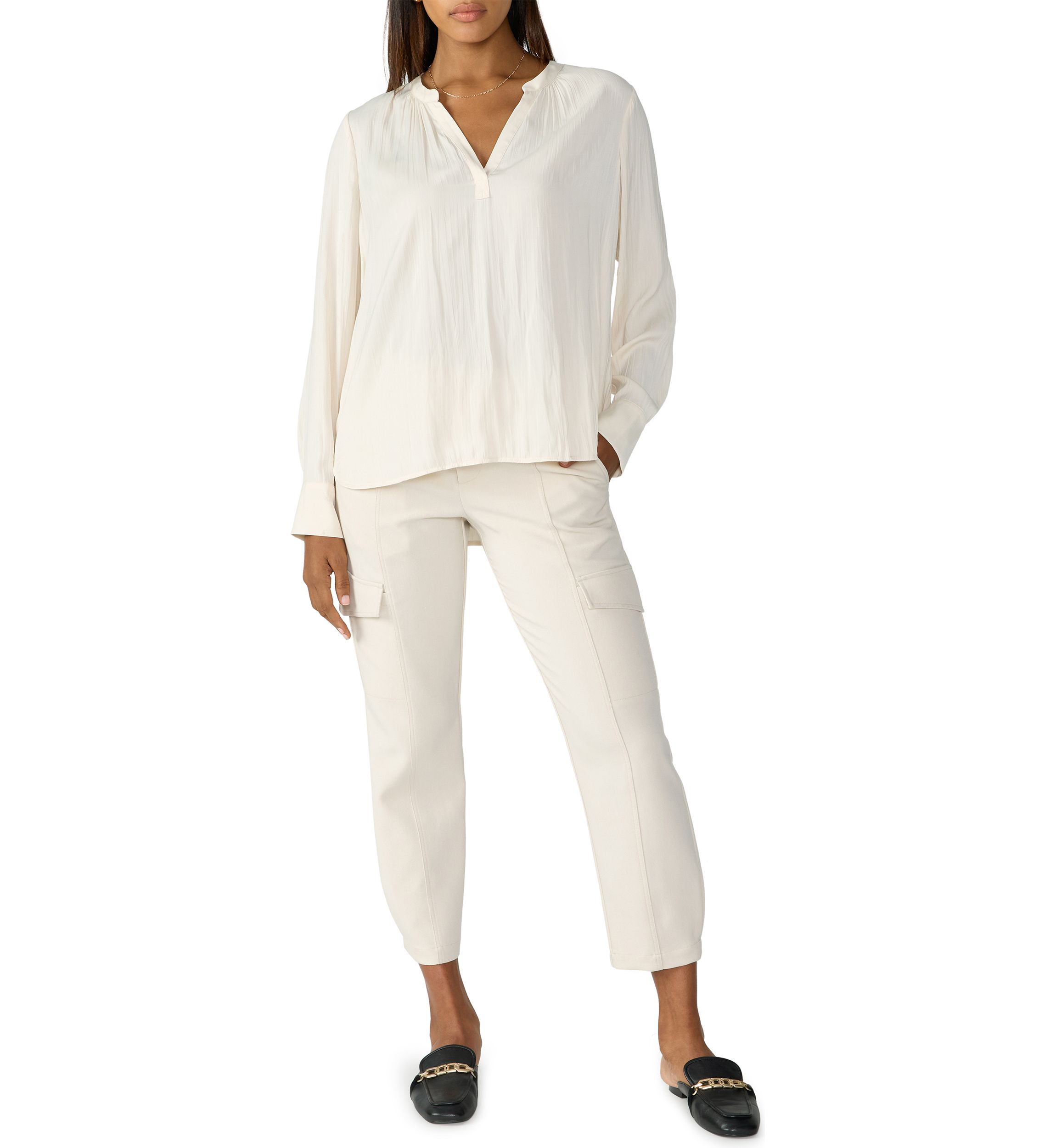 Womens Lizzie Sateen Tunic Top