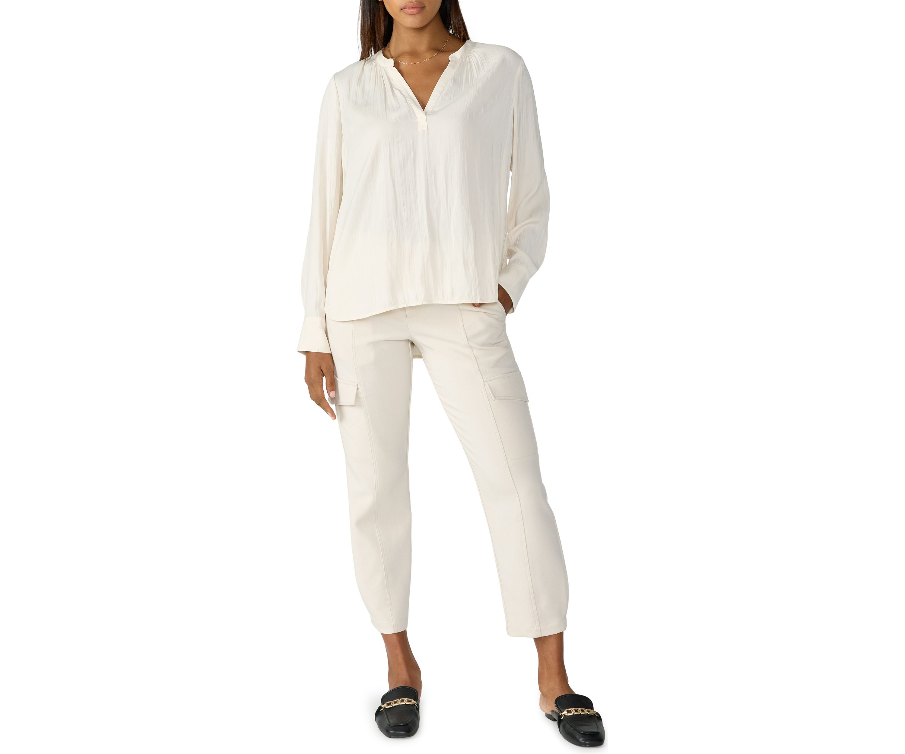 Womens Lizzie Sateen Tunic Top