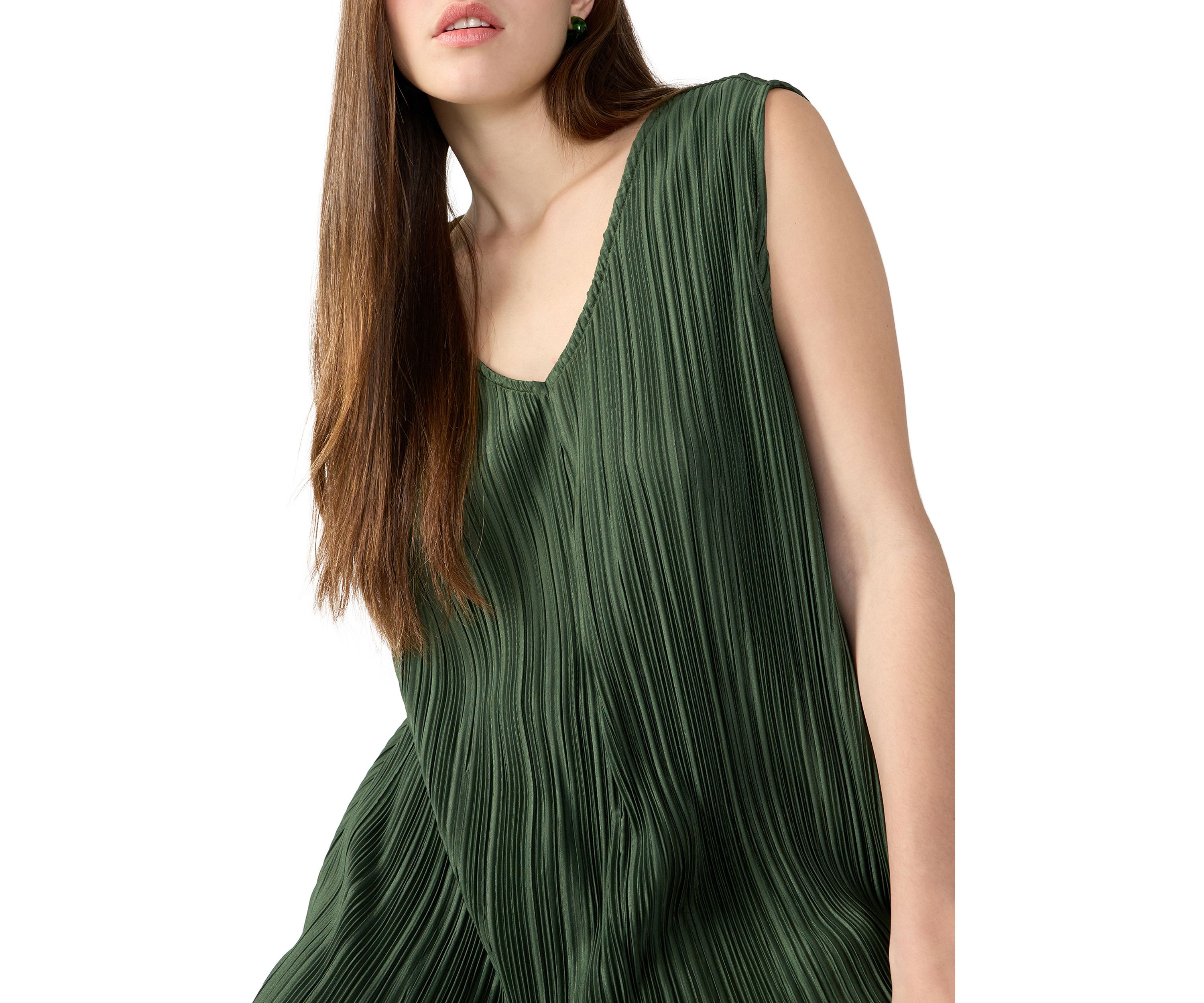 Womens Plisse Tunic Top