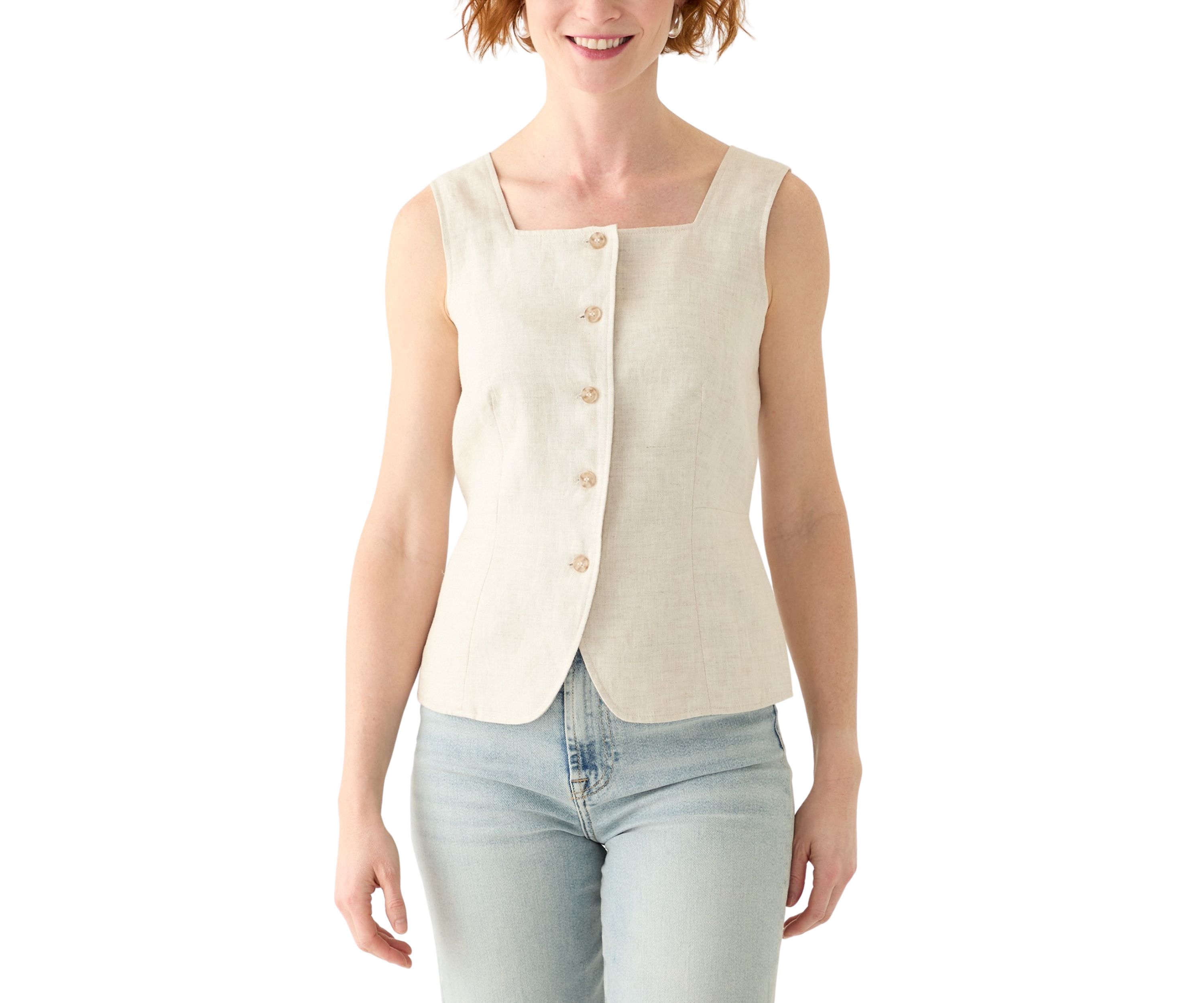 Womens Outsmart Square Neck Vest