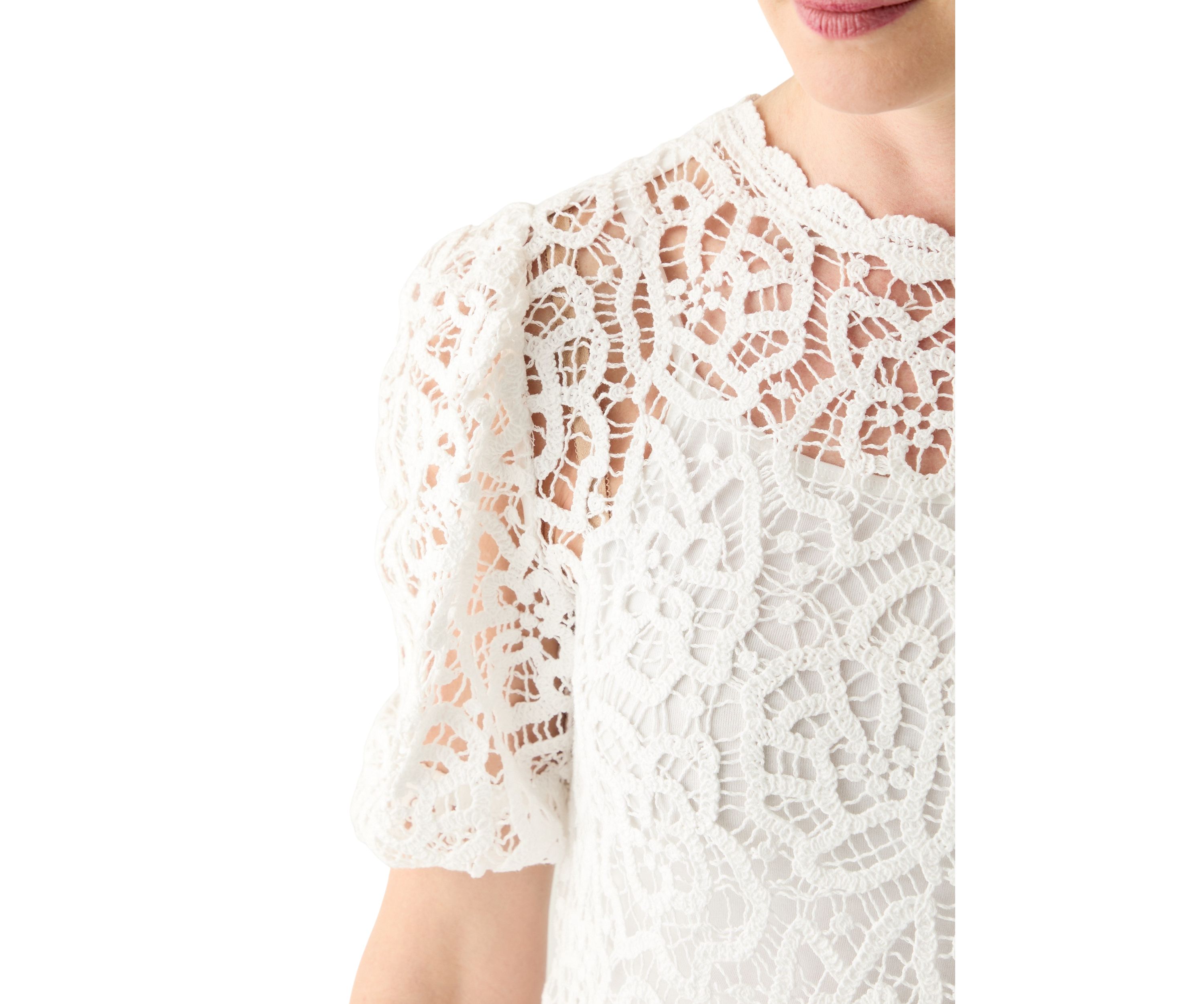 Womens Cherished Lace Short Sleeve T-Shirt