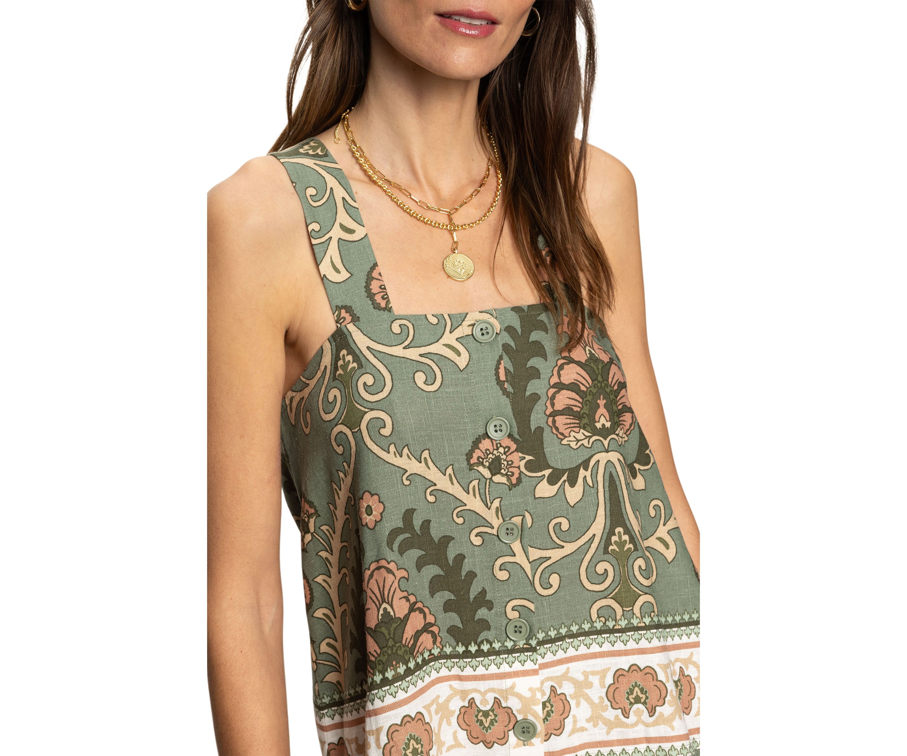 Womens Button Back Cami