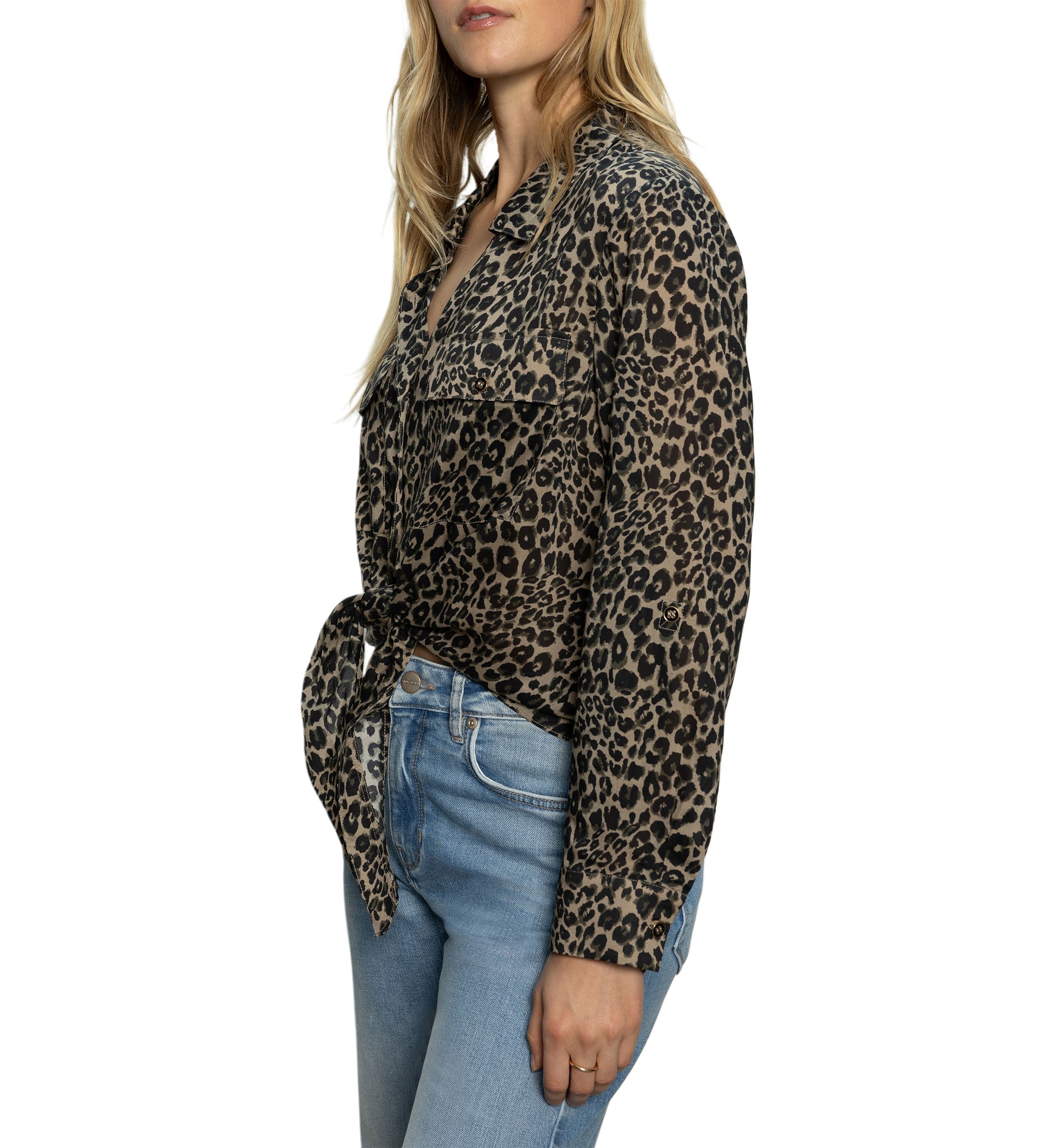Womens Wild Love Tie Top 