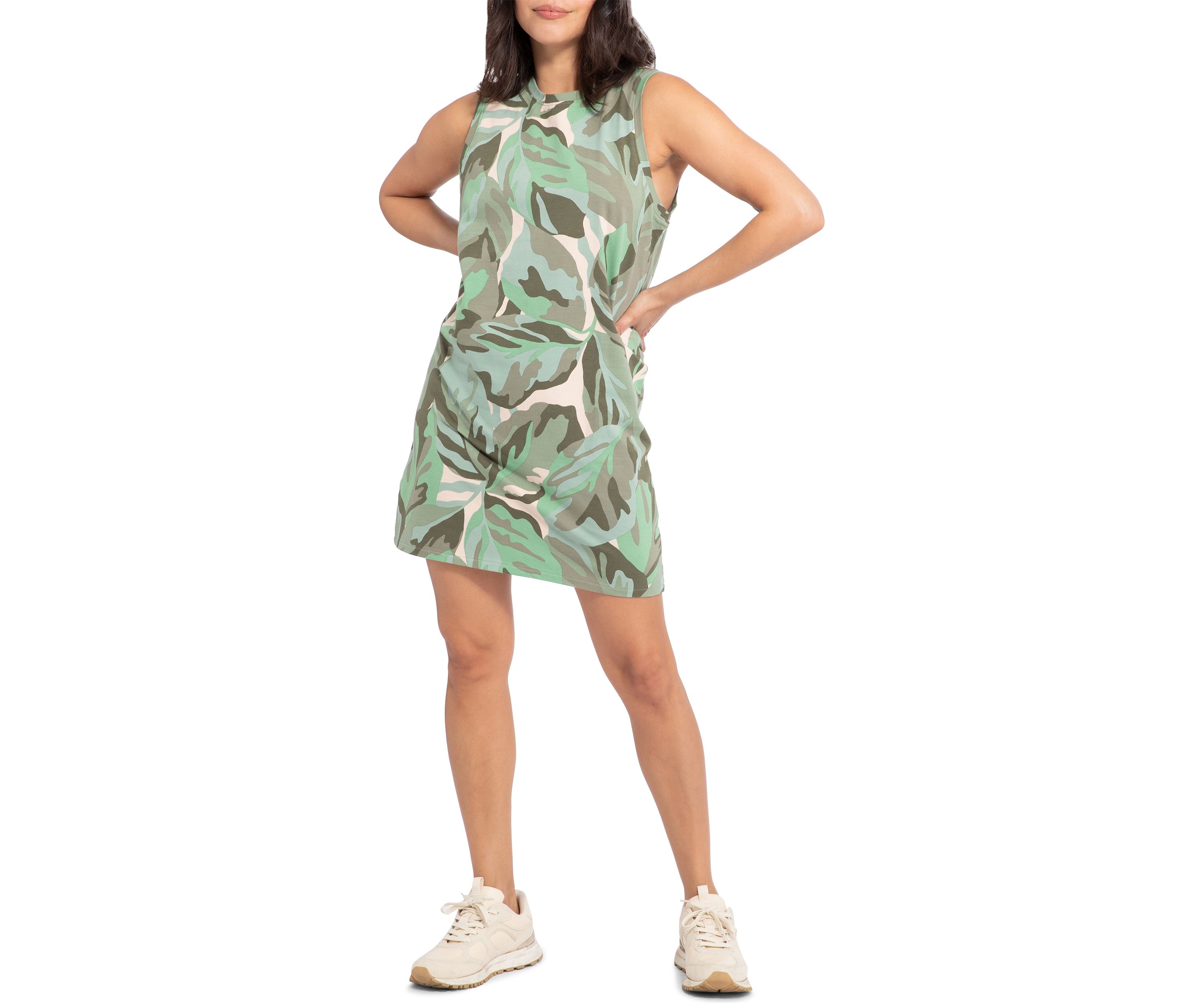 Womens Open Back Tank Dress